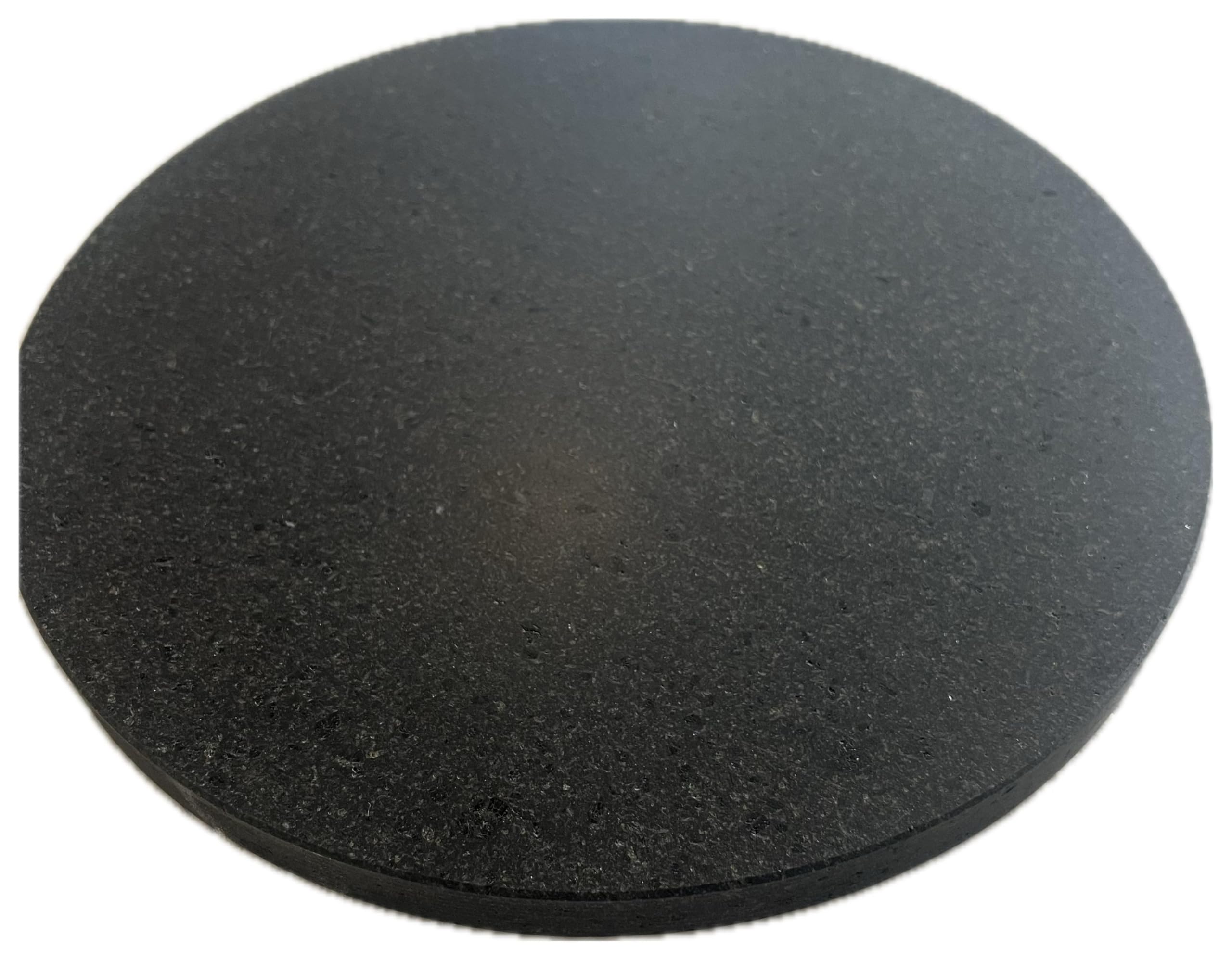 Pietra lavica rotonda liscia spessore 2 cm, griglia in pietra ollare naturale, barbecue Tutte le misure. (Diametro 50 cm)