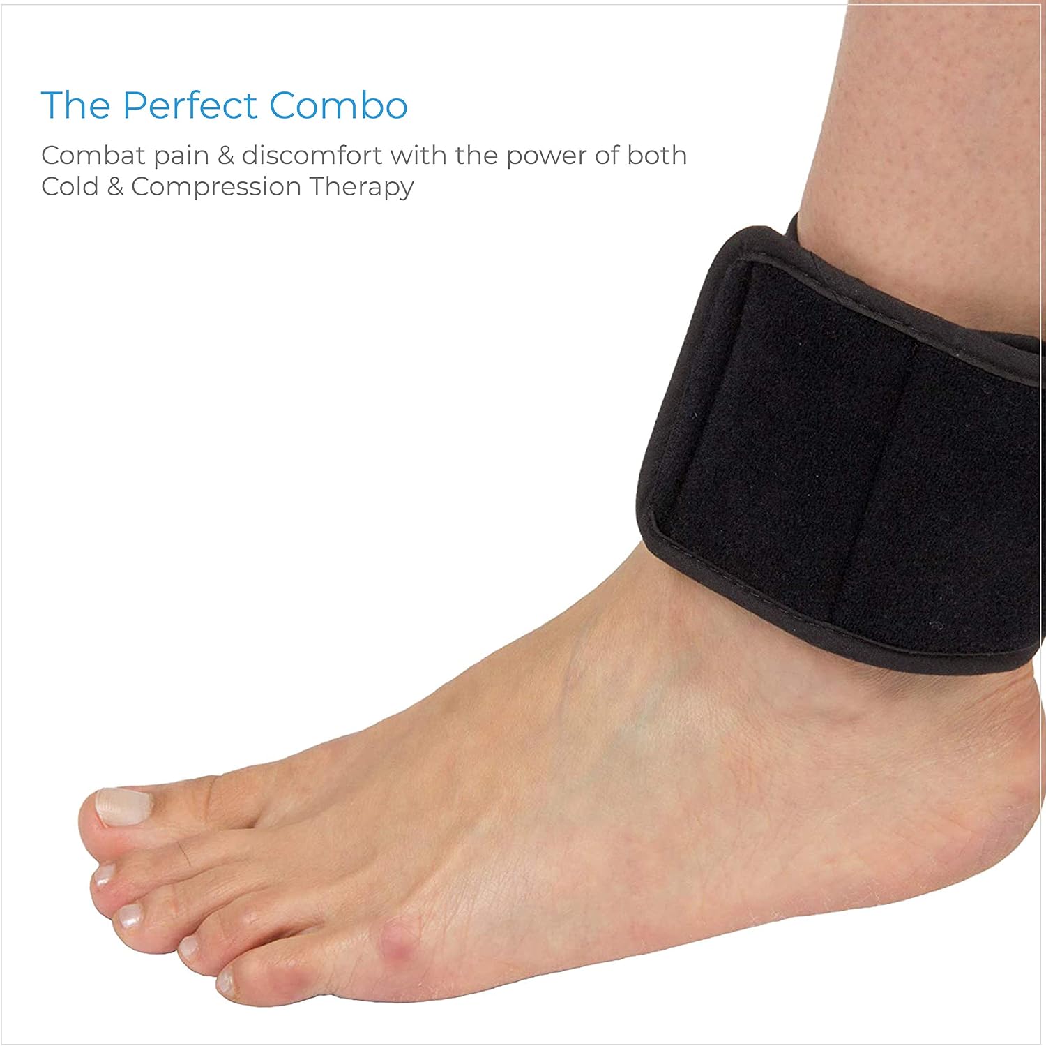 NatraCure Cold Therapy Wrap w/ 20" Strap - 2 Pack (Small Reusable Gel Ice Pack Compress for Injuries and Pain Relief, Hand, Arch of Foot, Wrist, Elbow, Arthritis, Neuropathy) - 715-20 CAT2PK