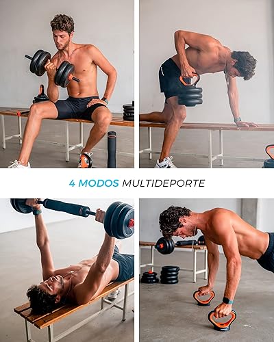 Miniatura 4 de FED Kit de mancuernas + barra acolchada + pesas rusas para Xiaomi 22.0 lbs