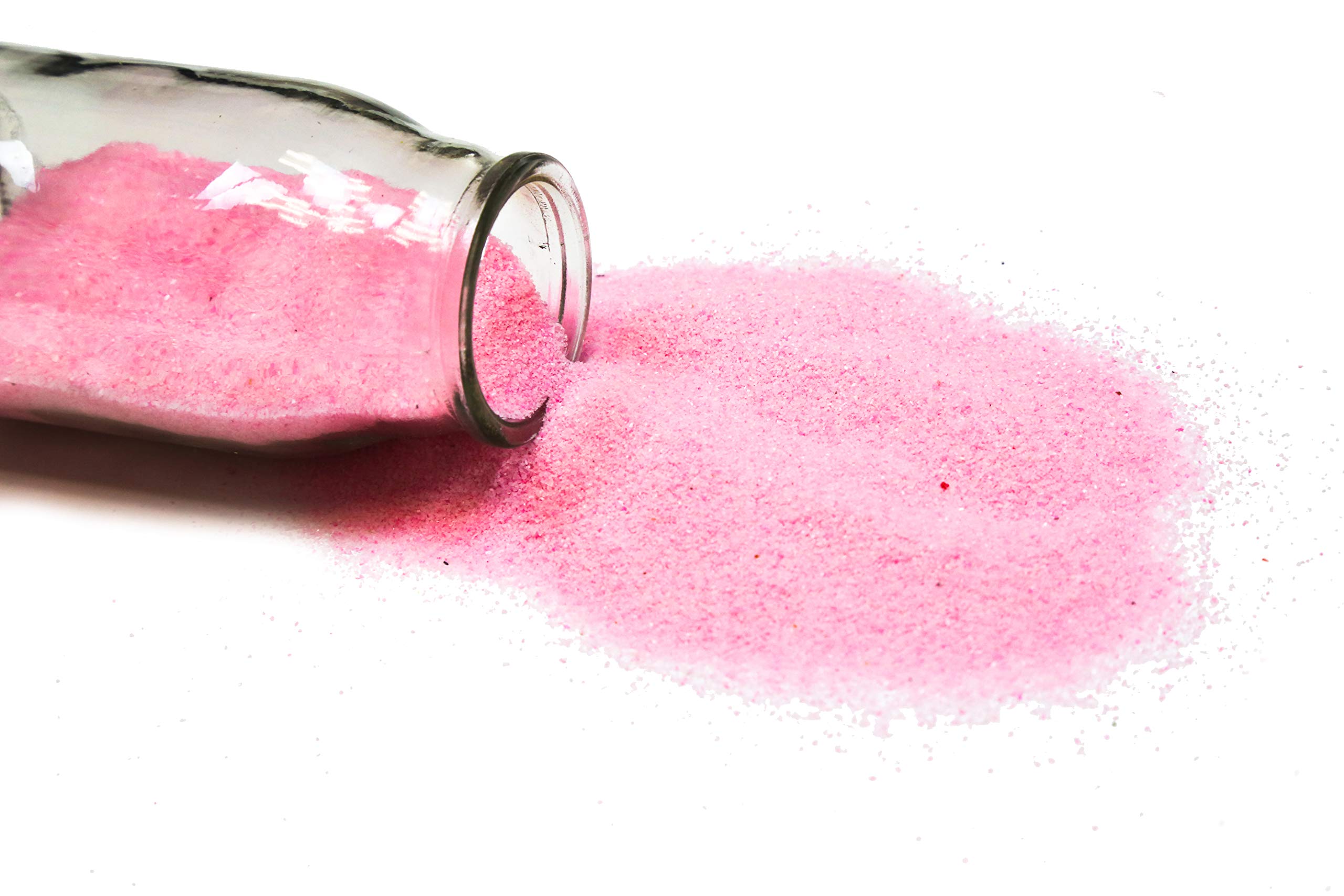 WGV Unity Colored Fine Sand 1 Pound DIY Crafts, Vase Filler, Therapy Play, Planter Terrarium Centerpiece Design for Wedding Party Event Home Office Garden Decor, Pink