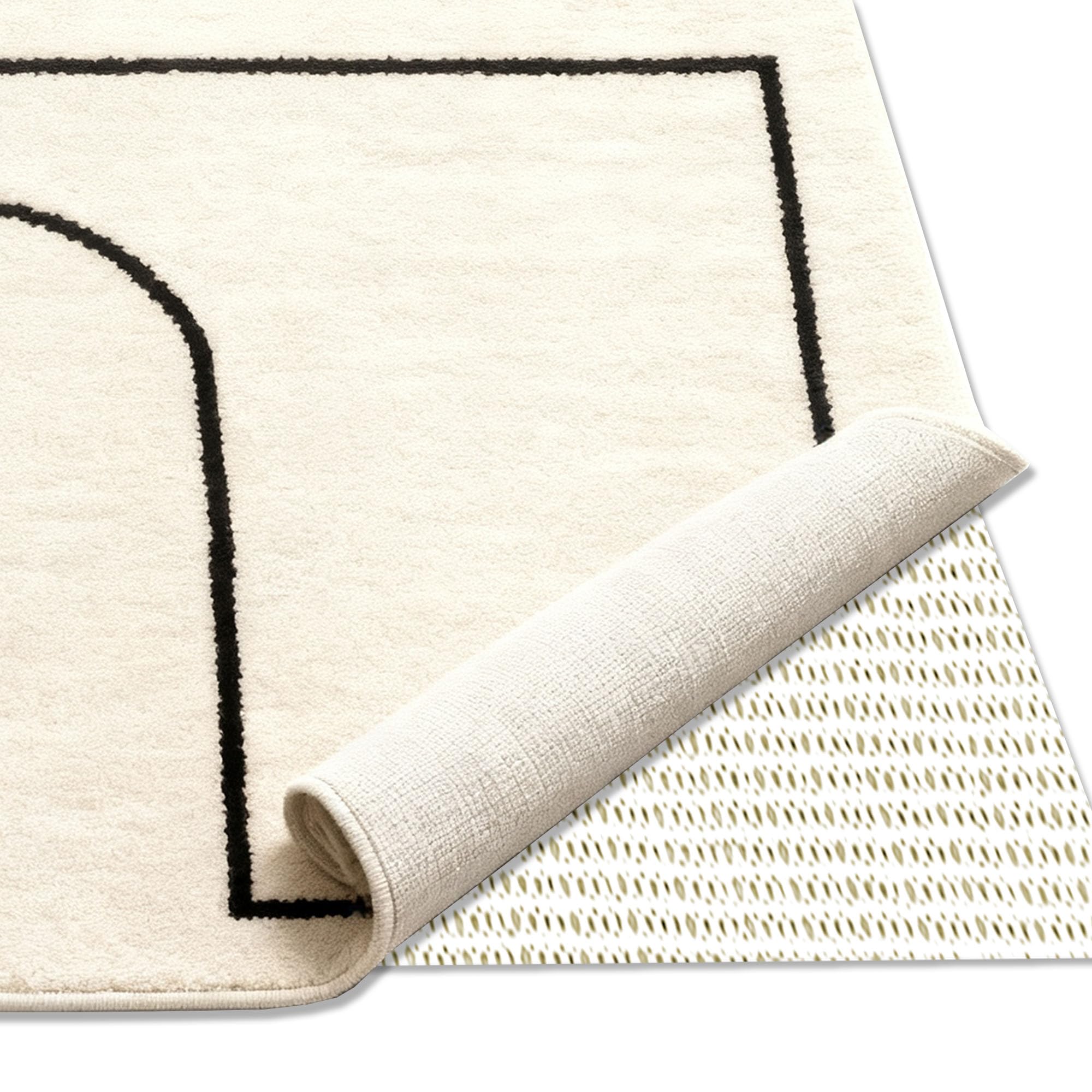 Alfombrilla Antideslizante 200 x 200 cm Protección contra El Deslizamiento Alfombra Antideslizante Recortable Can Be Cut to Any Size Easily Adecuado para Parqué O Baldosas, Blanquecino