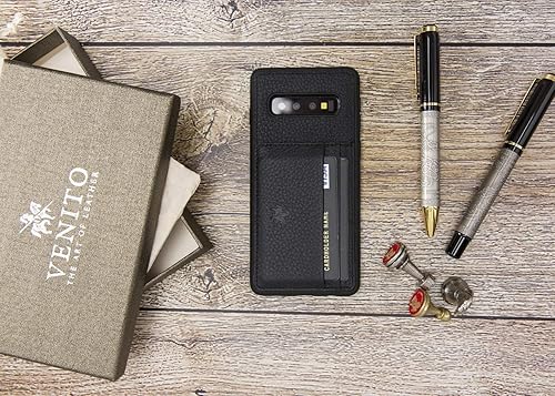 Miniatura 2 de Venito Pisa - Funda de piel con soporte para Samsung Galaxy S10e, color negro