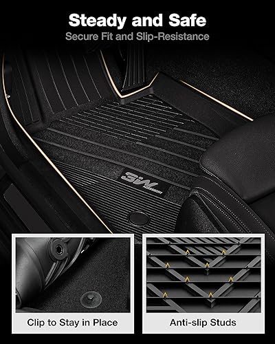 Miniatura 4 de 3W Alfombrillas personalizadas para BMW G20 3 Series 330i 330i 330e Sedán 2019-2023 2024 2025, revestimiento de suelo TPE para todo tipo de clima