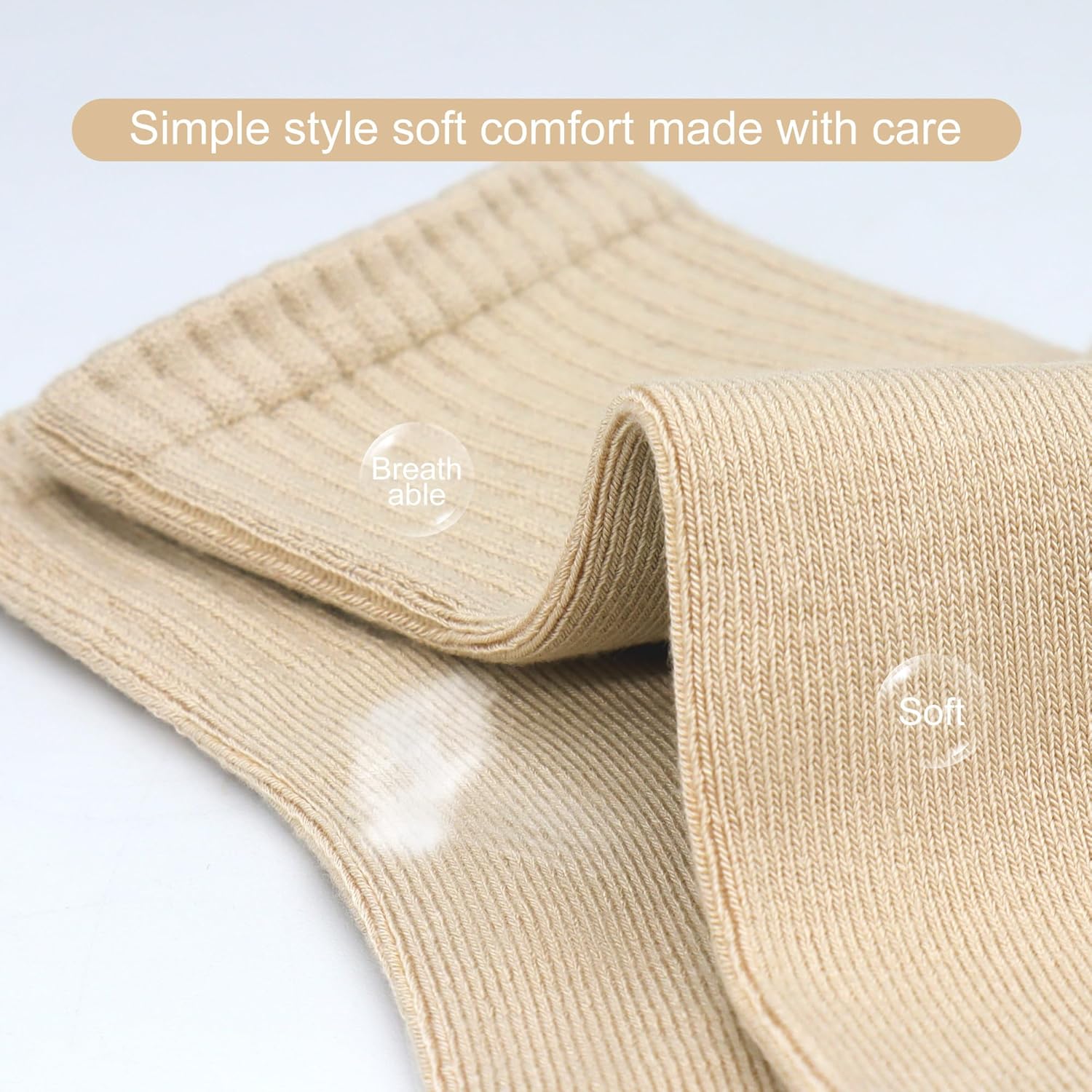 SERISIMPLE Womens Mini Crew Thin Viscose Bamboo Socks Soft Above Ankle Casual Socks Comfort Solid Color 5 Pairs - Image 5