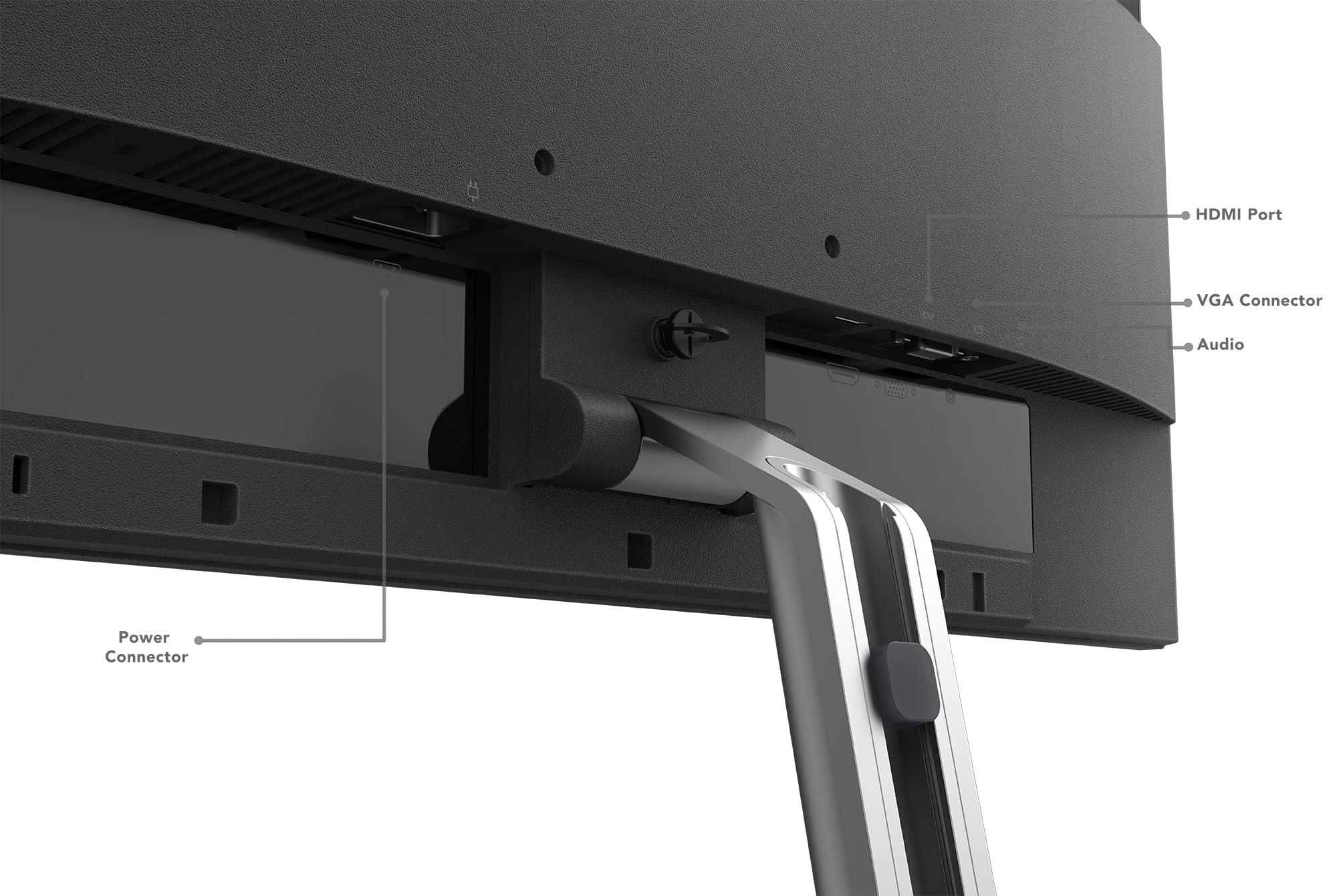 Lenovo L24i-30 - Wyświetlacz FHD 23,8'' (IPS, 75 Hz, 4 ms, VGA, Kabel HDMI, Freesync, metalowa podstawa z uchwytem na telefon) Regulacja nachylenia - Czarny