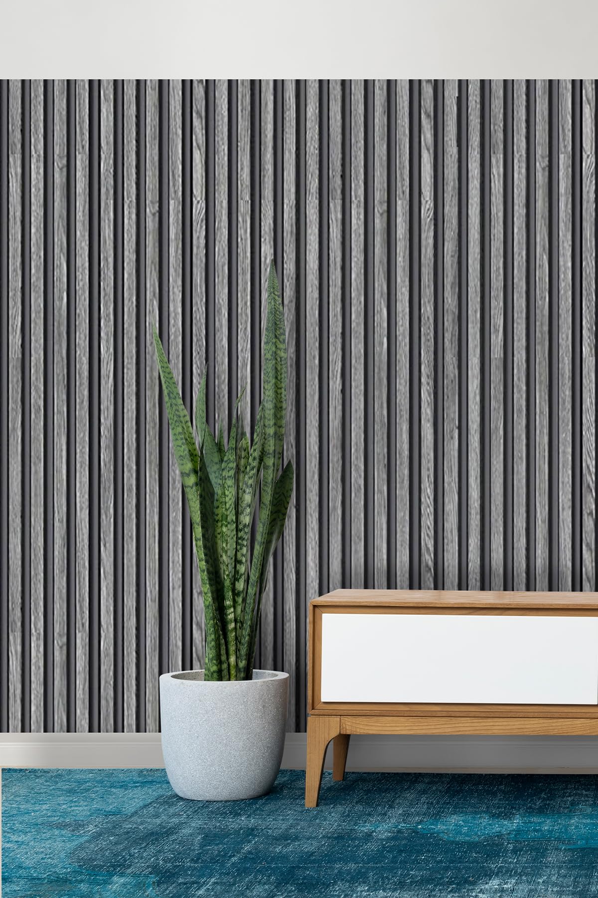 Bien Home 2690 Lambri Panel Ahşap Duvar Çıtası Desenli Duvar Kağıdı 5,30 M²