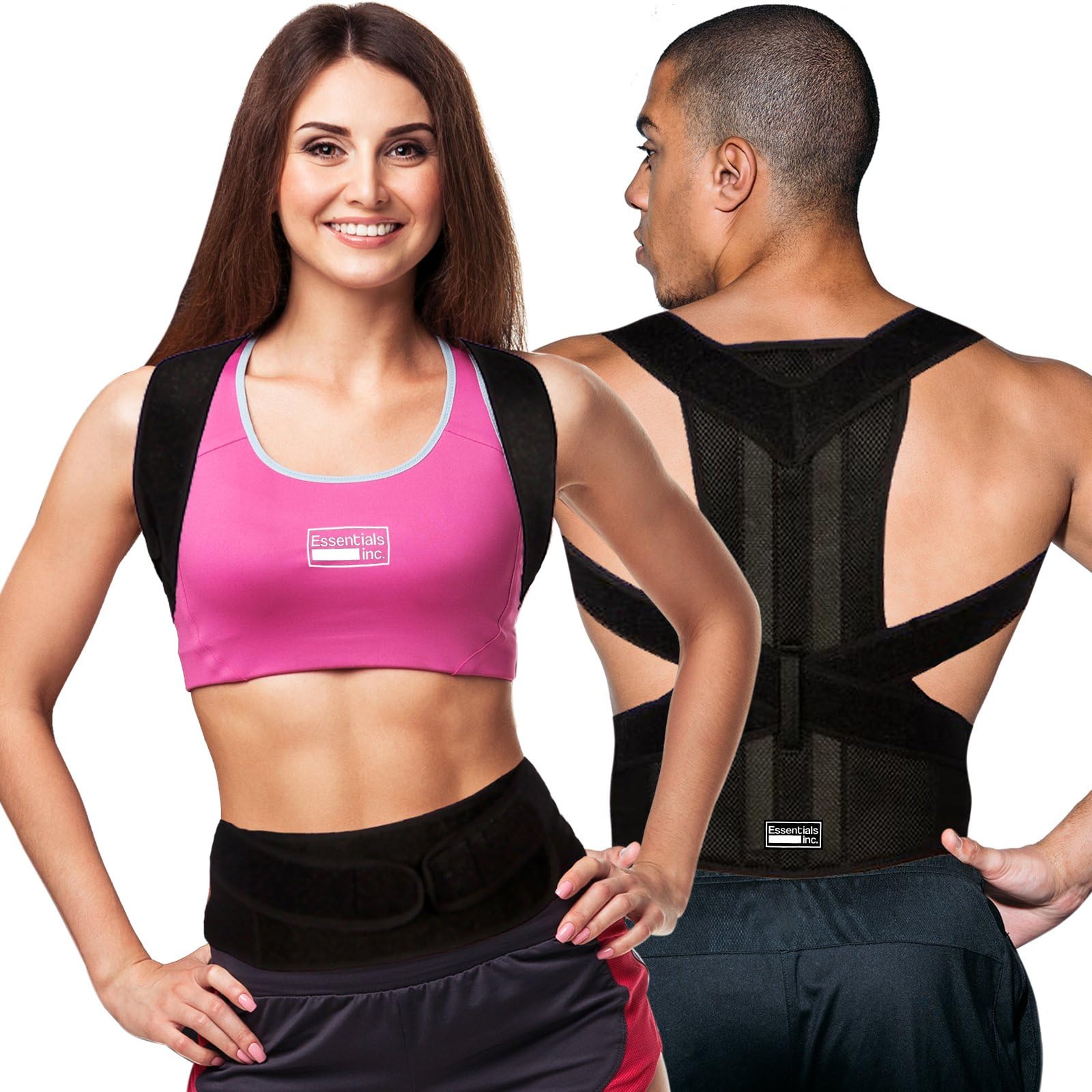Posture Corrector for Women & Men – Back Brace & Shoulder Support Trainer for Pain Relief & Improve Bad Slouching Problems - Fully Adjustable Clavicle Medical Belt Straightener (Small)