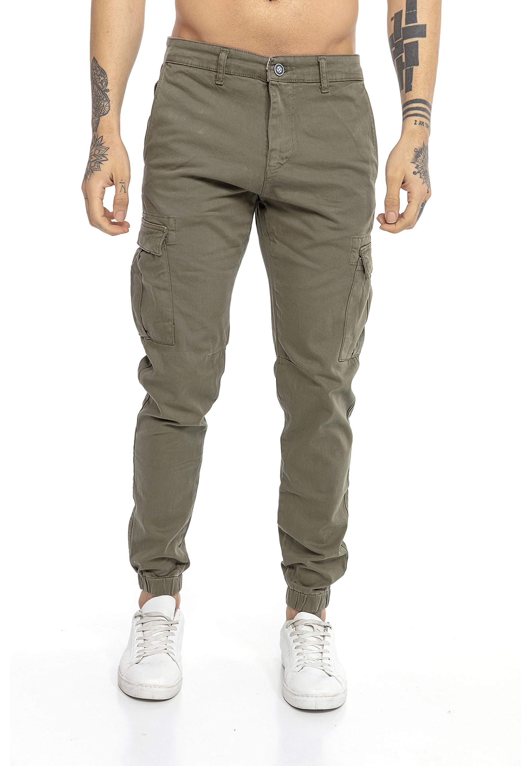 RED BRIDGE Pantalón Chandal para Hombre Vaqueros Jeans Joggers Cargo Look