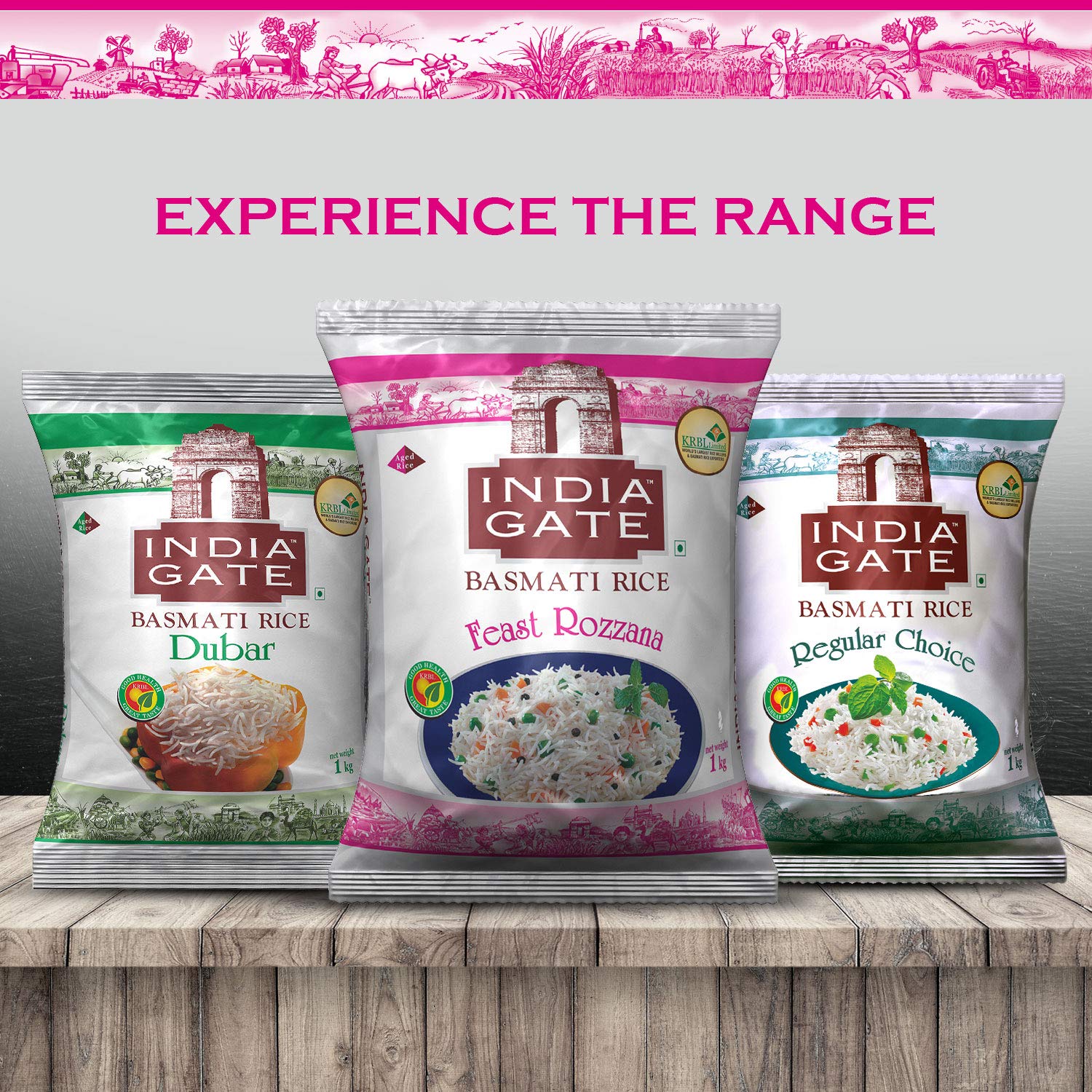 Buy INDIA GATE Feast Rozanna Aged Basmati Rice Everyday Rice, 1 Kg