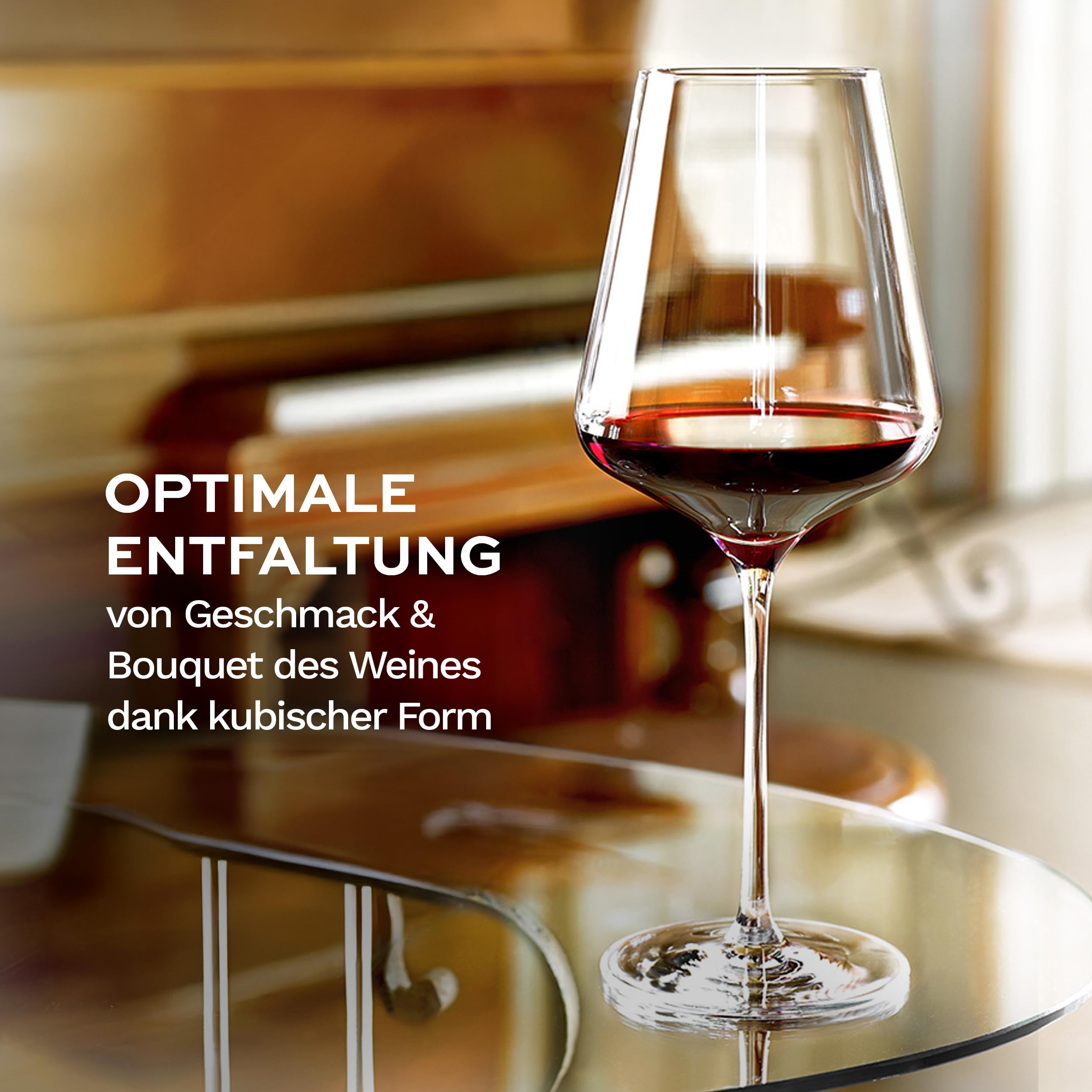 Stölzle Lausitz Bordeauxgläser Quatrophil 2er-Set – Hochwertige Weingläser ideal für Bordeaux – Elegante Rotweingläser aus Kristallglas für maximale Aromaentfaltung – Spülmaschinen- & Stoßfest – Bild 4