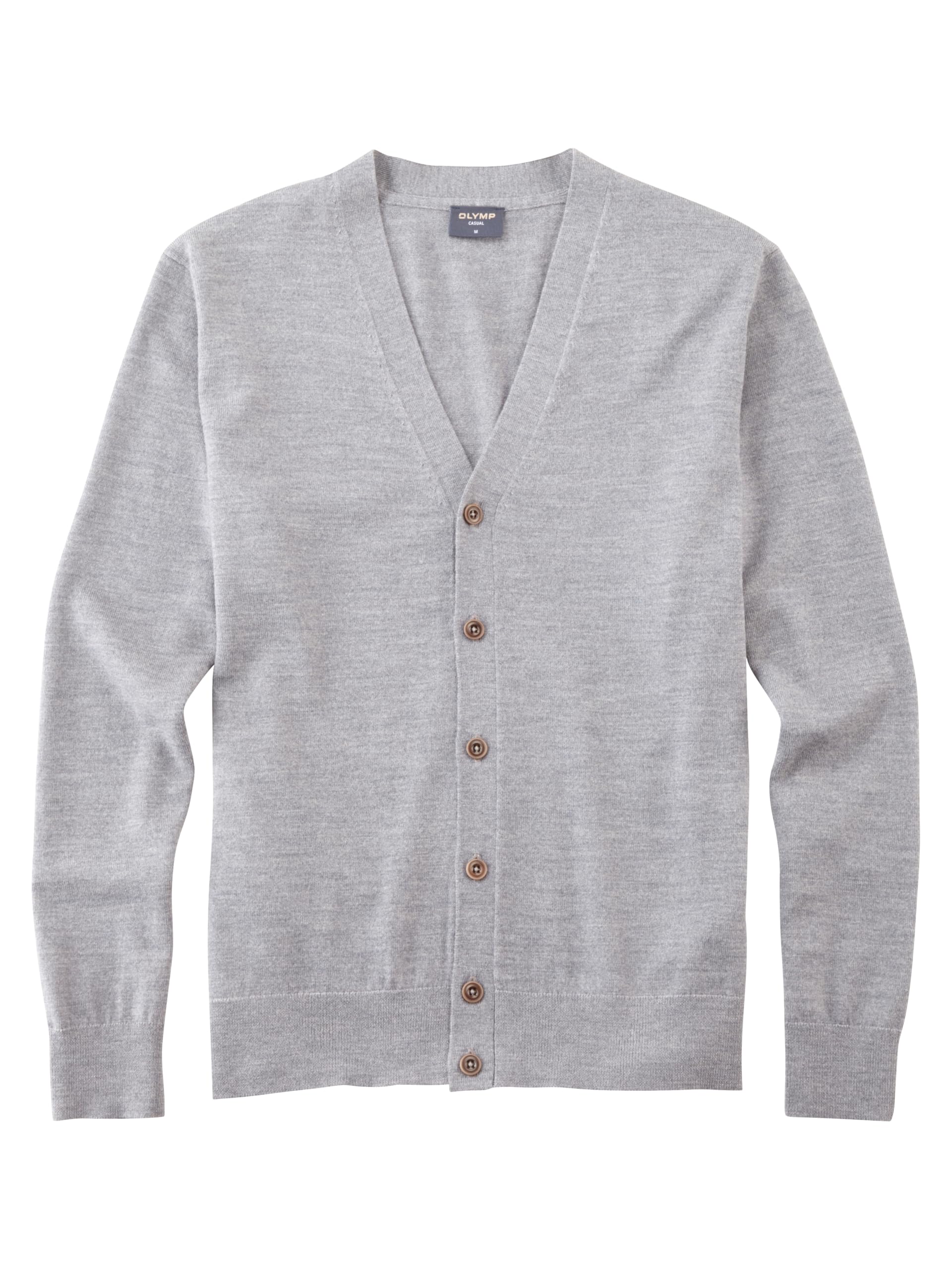 OLYMP Herren Strickjacke 533566,Single Jersey, Knit Regular fit