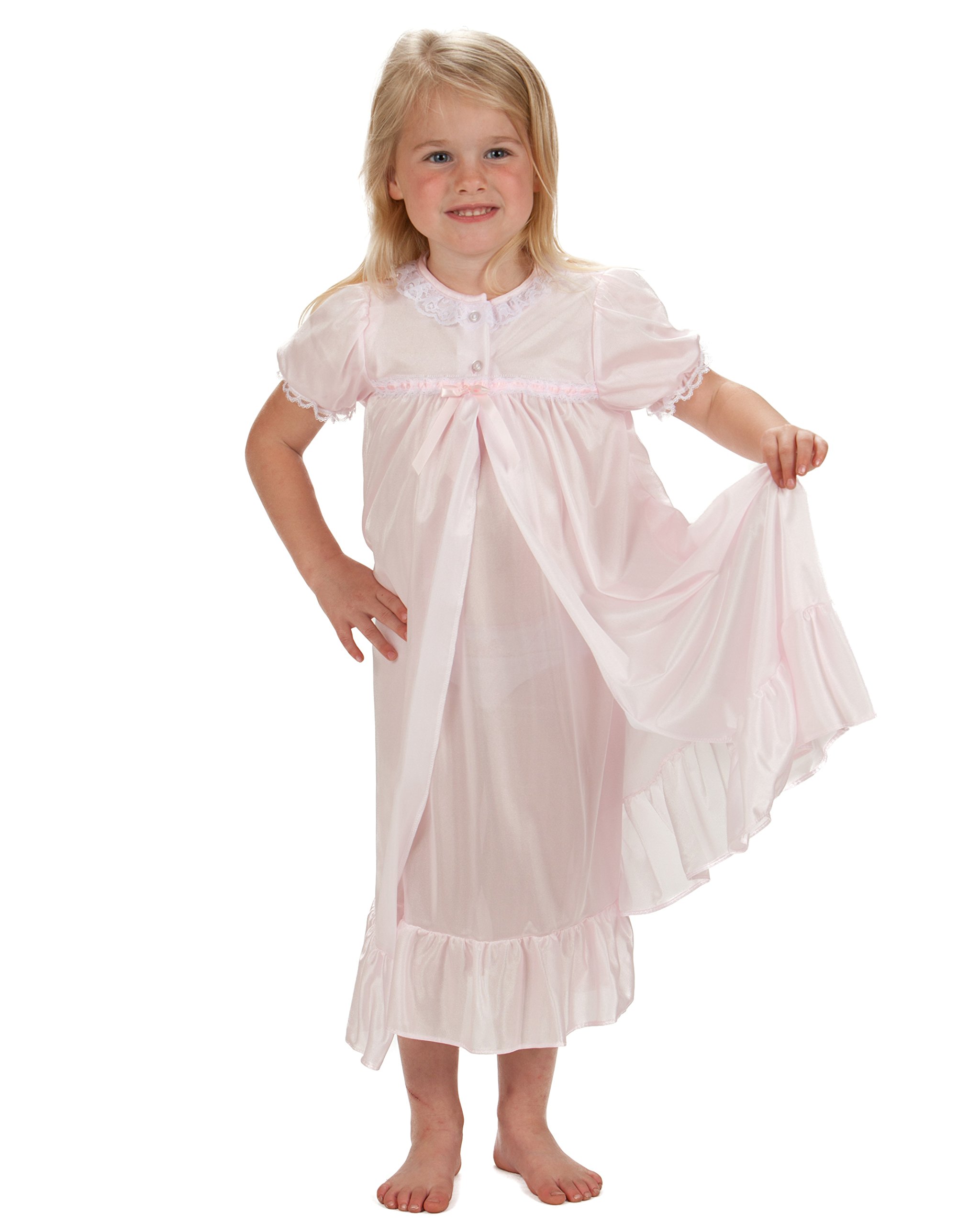 Laura Dare Big Girls Short Sleeve Traditional Peignoir Set