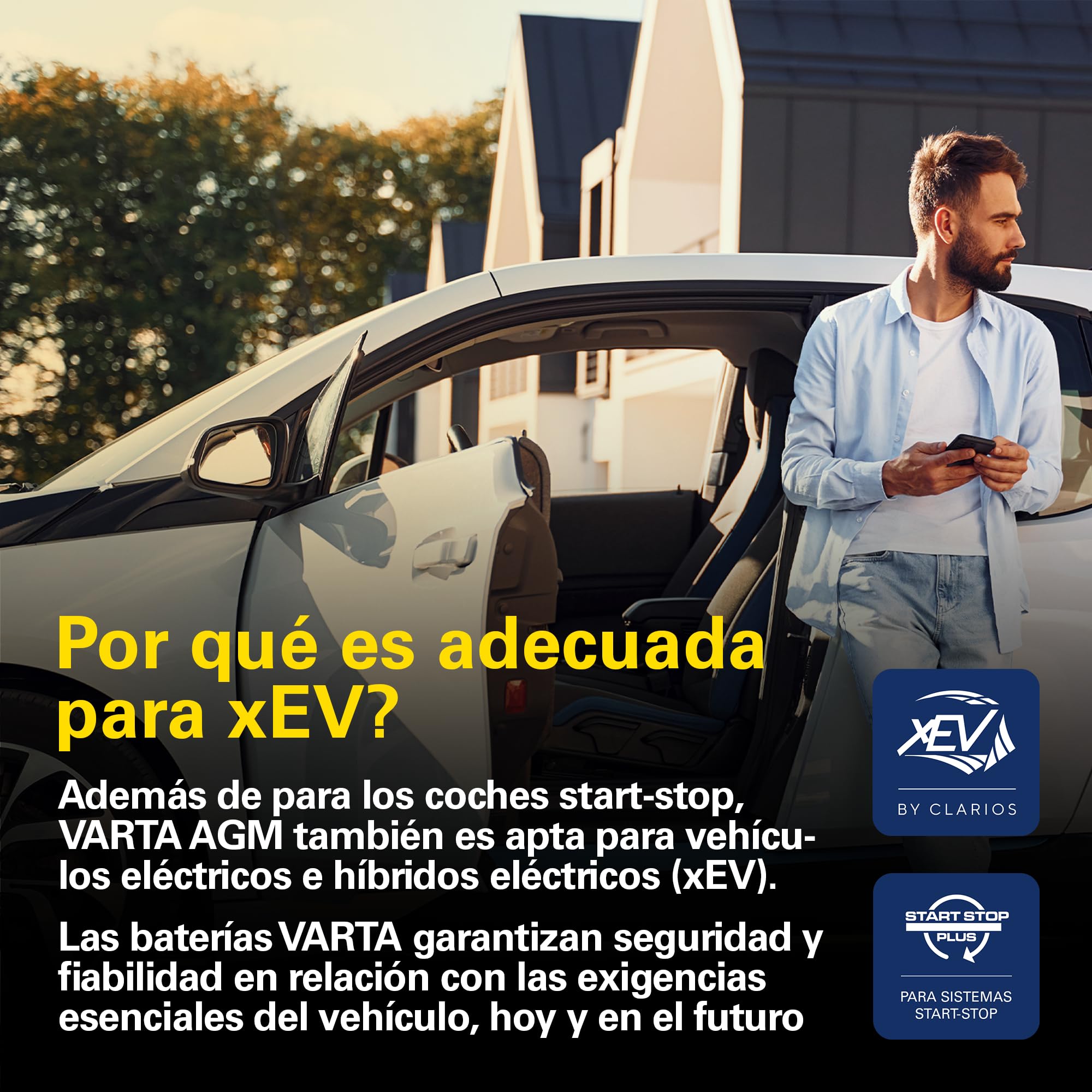 VARTA Batería Silver Dynamic AGM A7 (E39) – Start-Stop y batería de coche xEV 12 V 70 Ah 760 A – Batería de arranque para coches con alto consumo de energía