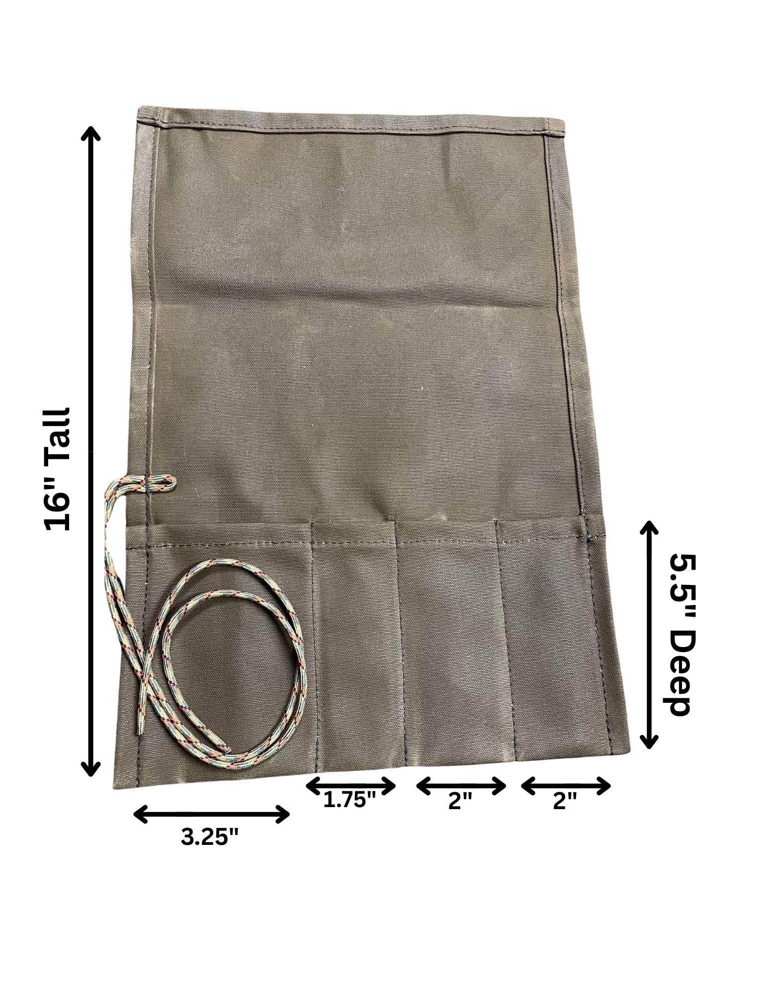 Campcraft Camp Kitchen Roll, Waxed Canvas Utensil Roll, Camping Utensil Bag, Small Tool Roll