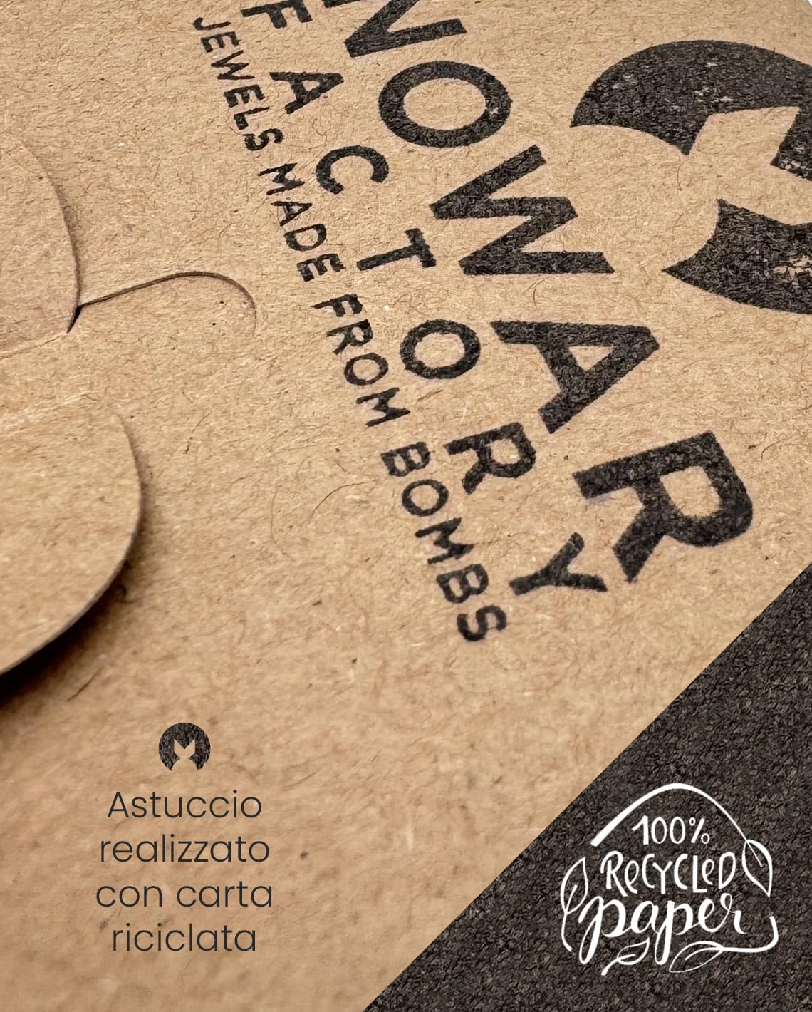 NOWAR FACTORY Collana con Pendente a Forma di Lancia, Catena in Cordino Cerato con Chiusura a Moschettone con Nodo Scorsoio Regolabile, Lunghezza 50 cm - Idea Regalo
