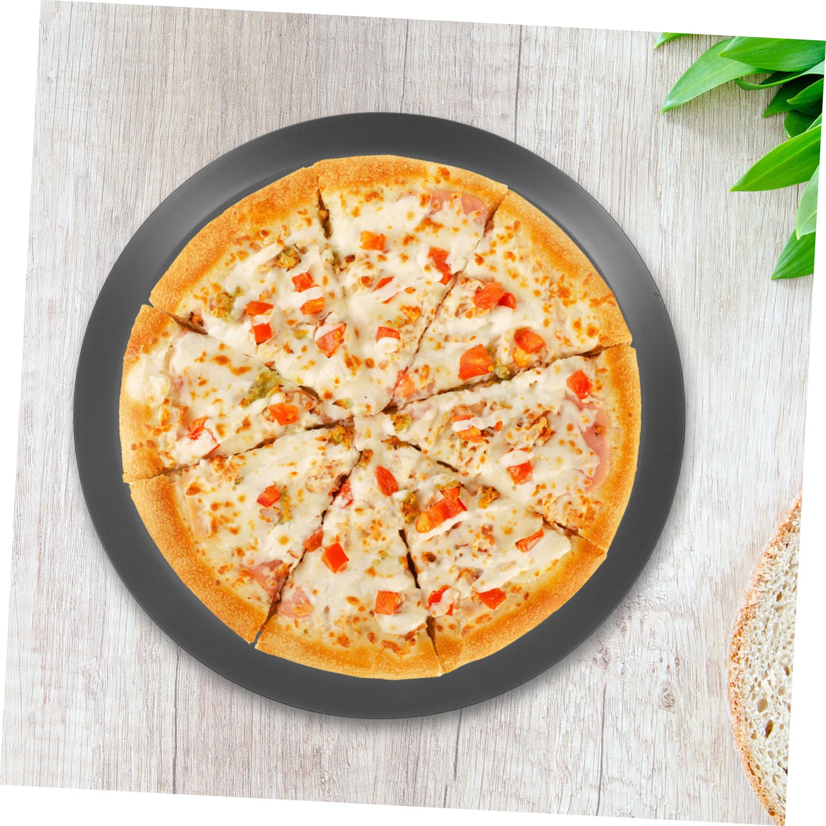 Zerodeko Teglie Forate per Pizza Teglia Rotonda per Pizza in Lega di Alluminio Rivestimento Antiaderente come Accessorio da Forno per Uso Domestico