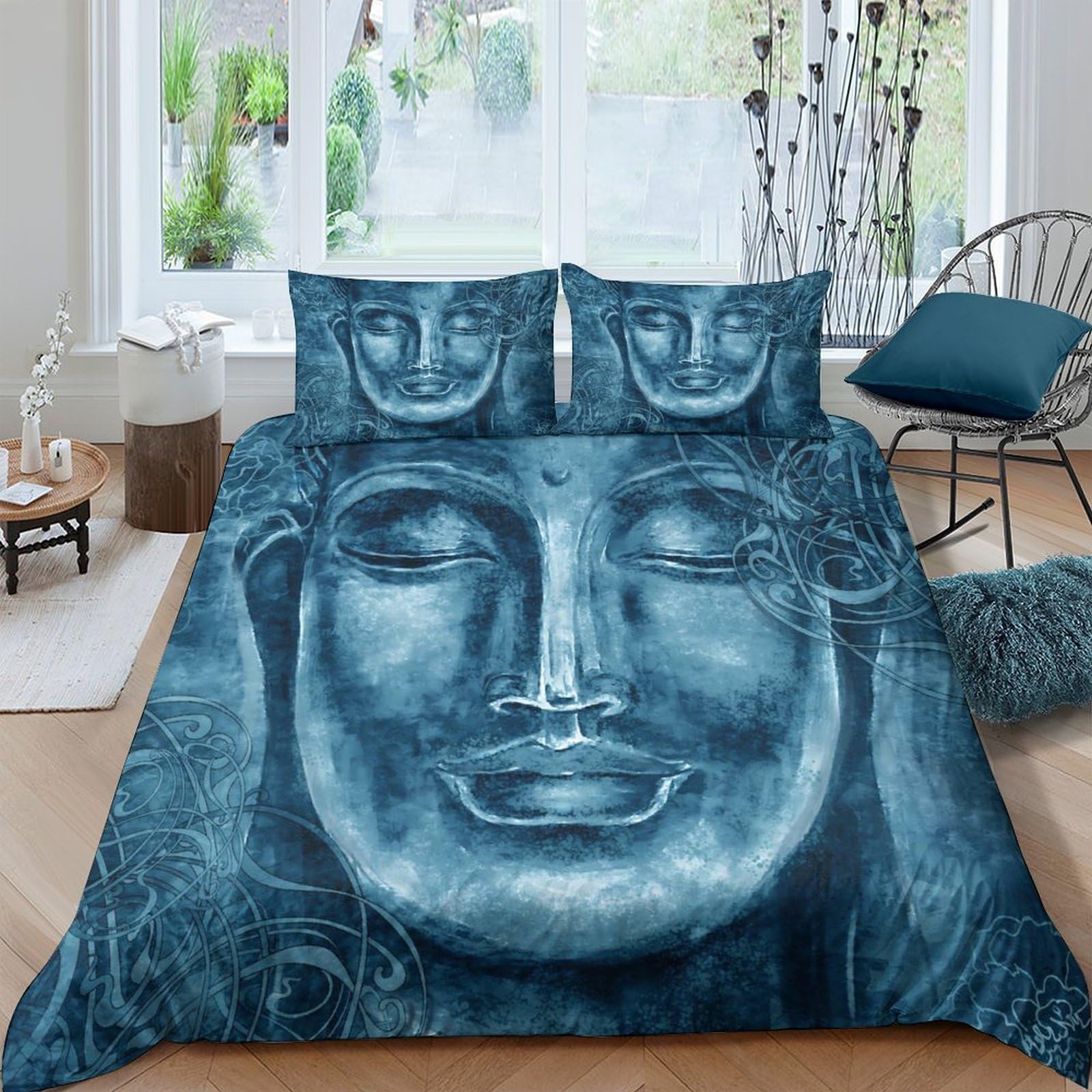 Ctjqhvkz Style-1 3D Printed Ocean Wave Fitted Sheet Microfiber Soft Blue Marble Mattress Cover For Bedroom Guest Room Decor Single（135X200cm）