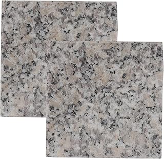 STOBOK 2Pcs Pet Cooling Mat, Chinchillas Cooling Mat Marble Stone Rabbits Summer Mat Pet Sleeping Mat for Guinea Pigs Rabbit Chinchilla Bedding, 9x9cm