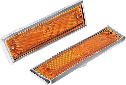Miniatura 3 de KUAFU Luz de marcador lateral de guardabarros delantero compatible con ChevyGMC CK Series 1981-1991SuburbanBlazerJimmy Reemplazo para GM2551107