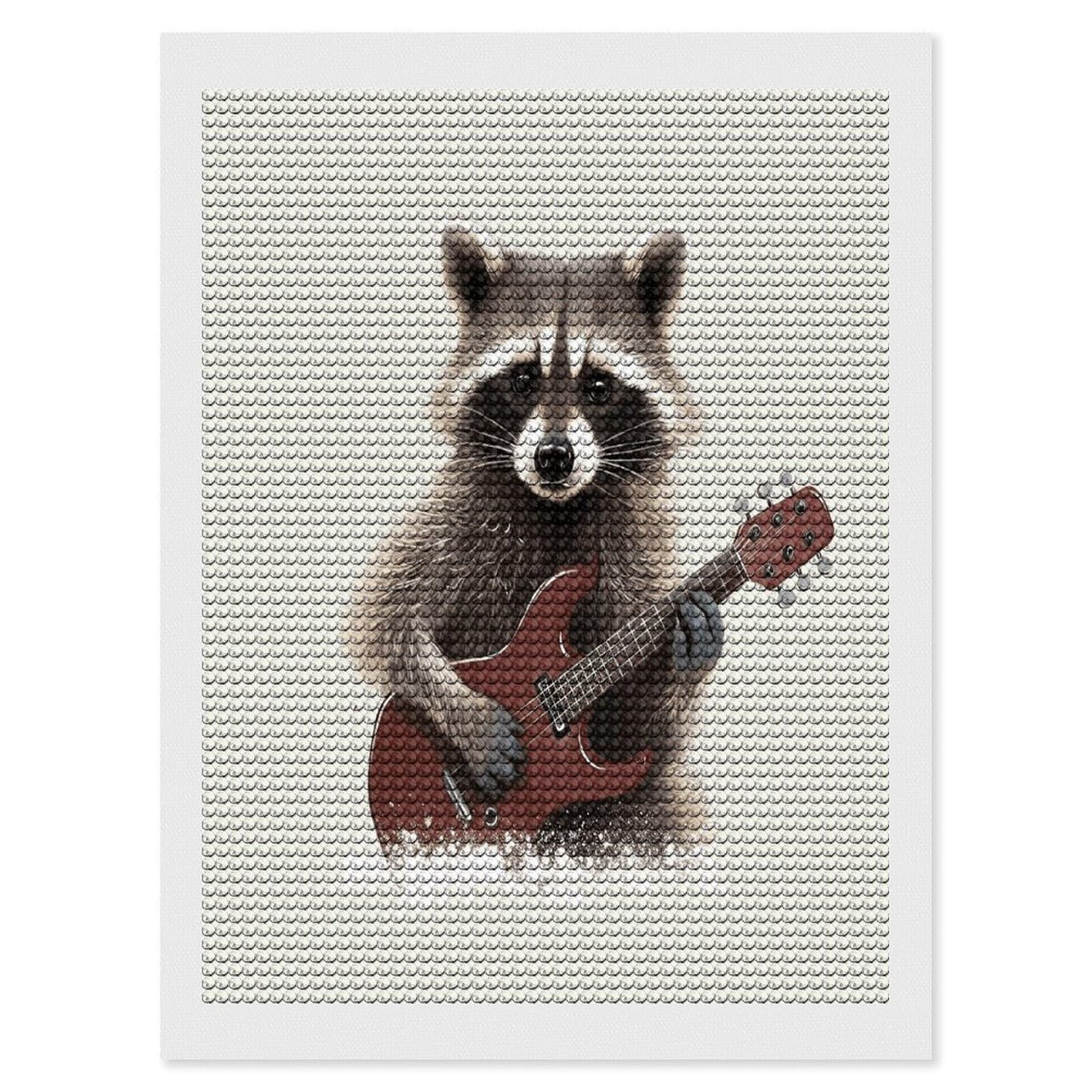 FekiLoot Diamond Art Kits for Adults, DIY 5D Funny Raccoon Diamond Painting Kits for Beginners, Full Round Drill Diamond Dots Painting Gem Art Crafts for Home Wall Decor & Gift 12"x16"