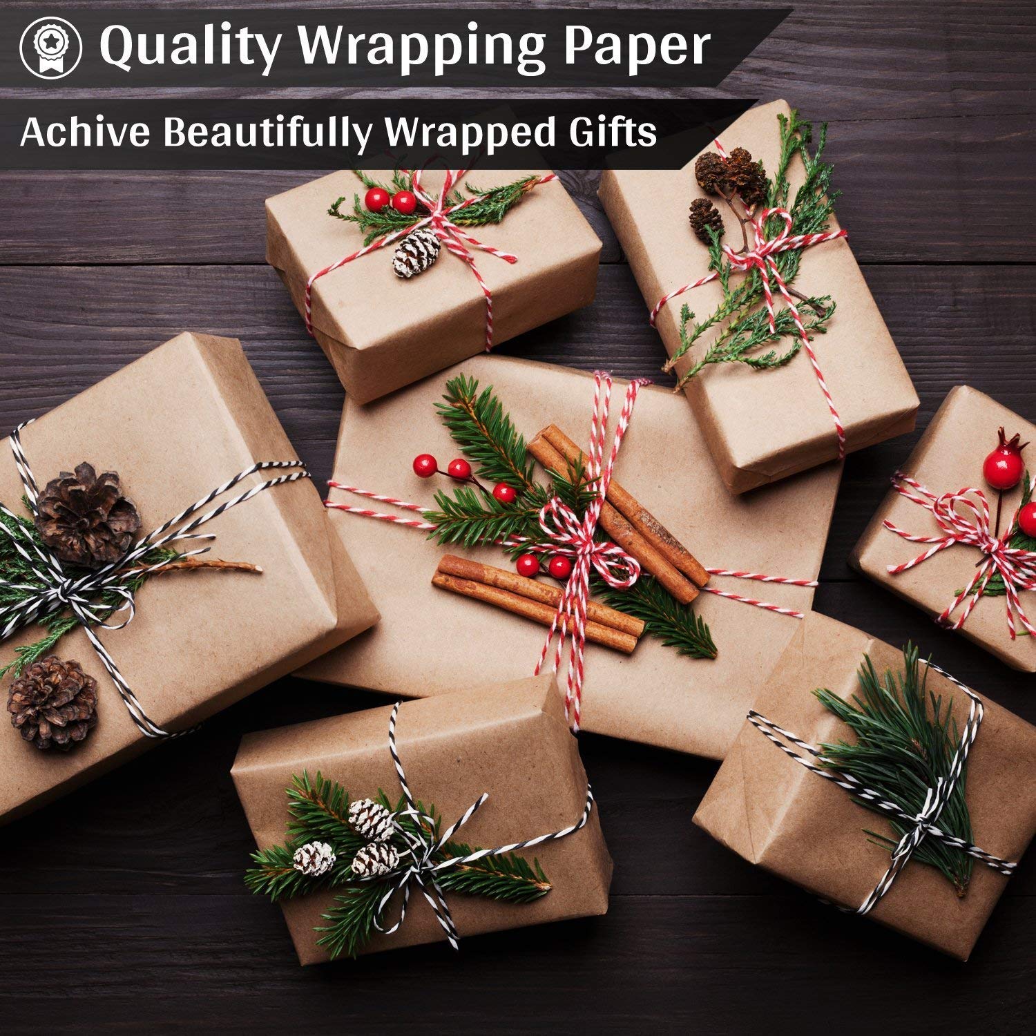 JIA INDUSTRIES 32 inch kraft liner roll 5 metre pack (brown paper roll) 3