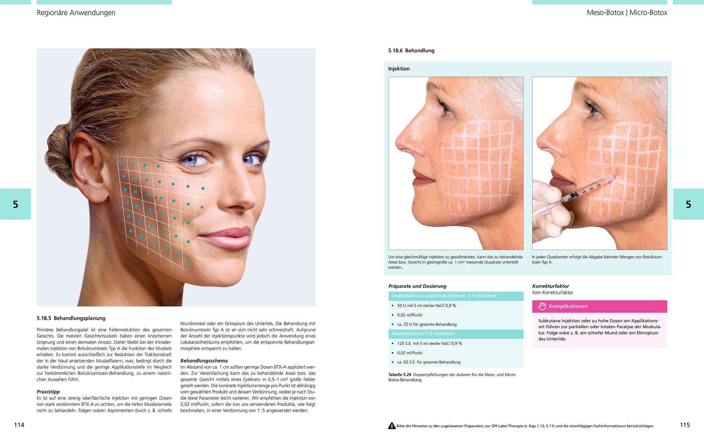 Bildatlas der ästhetischen Botulinumtoxin-Therapie: Dosierung | Lokalisation | Anwendung