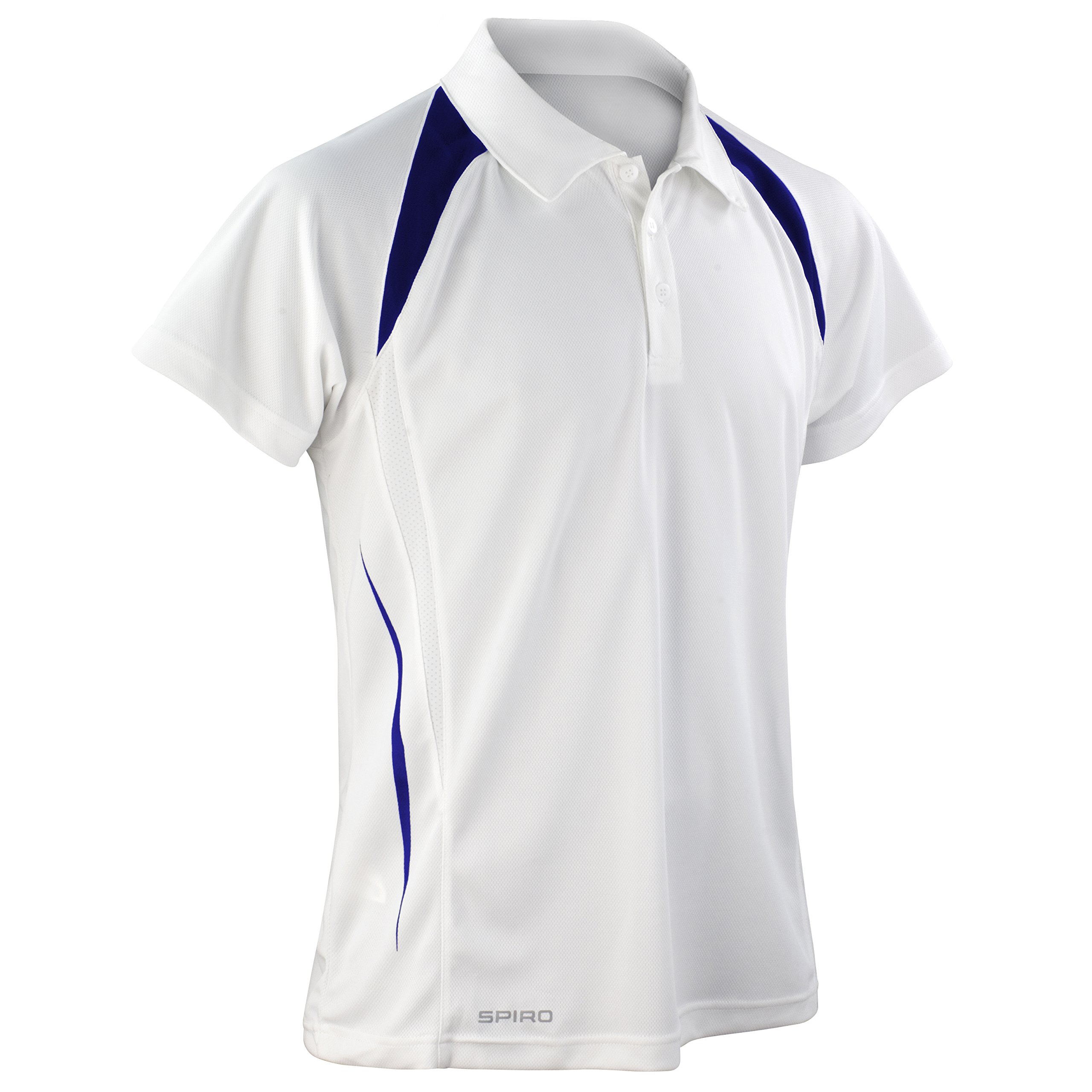 Spiro team spirit polo (White/ Navy, 4XL)