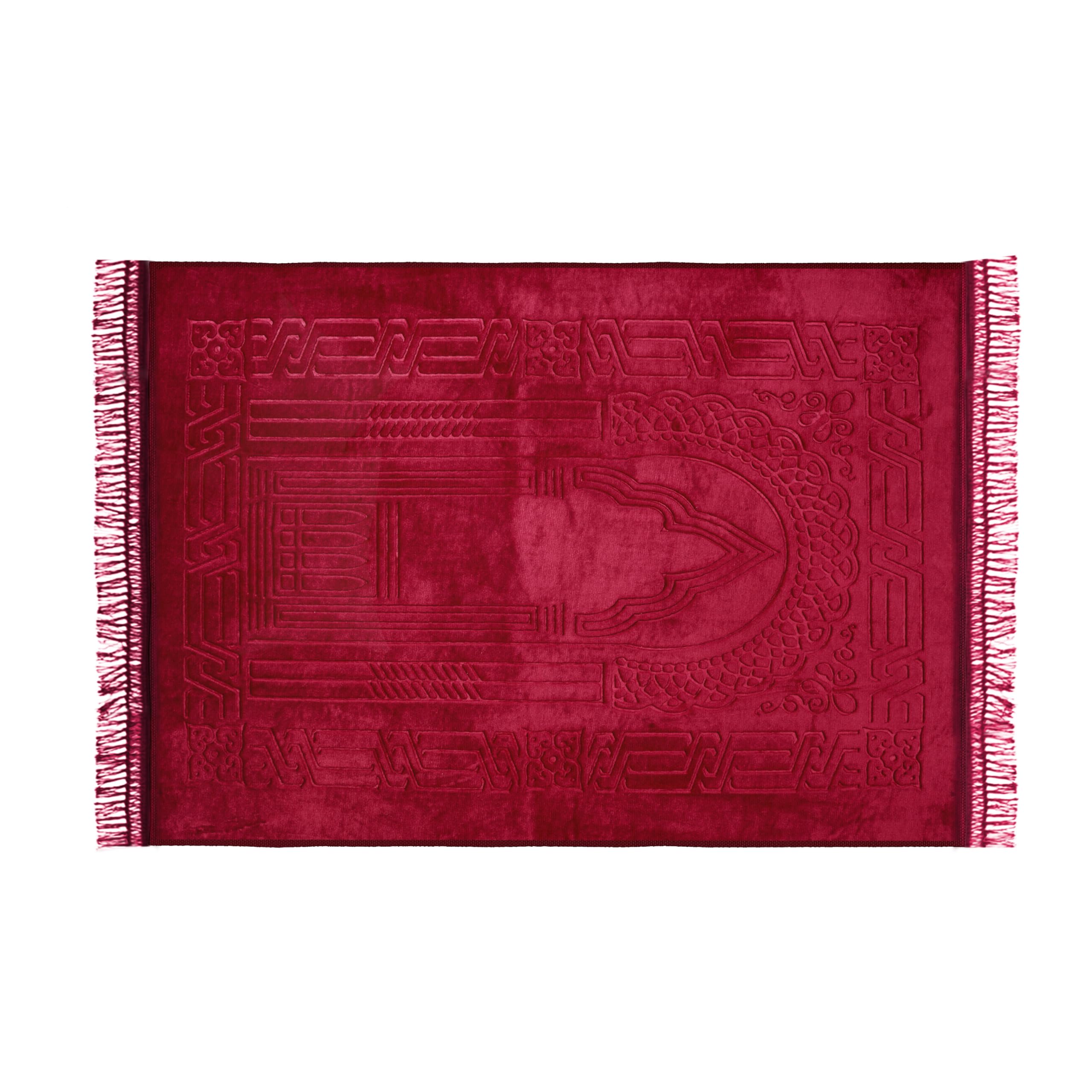 Tapis de prière blanc épais et doux, tapis de prière Sejadah avec tasbeeh, cadeau de mariage musulman, tapis de prière, janamaz musulman, cadeau islamique, RNR520 - France