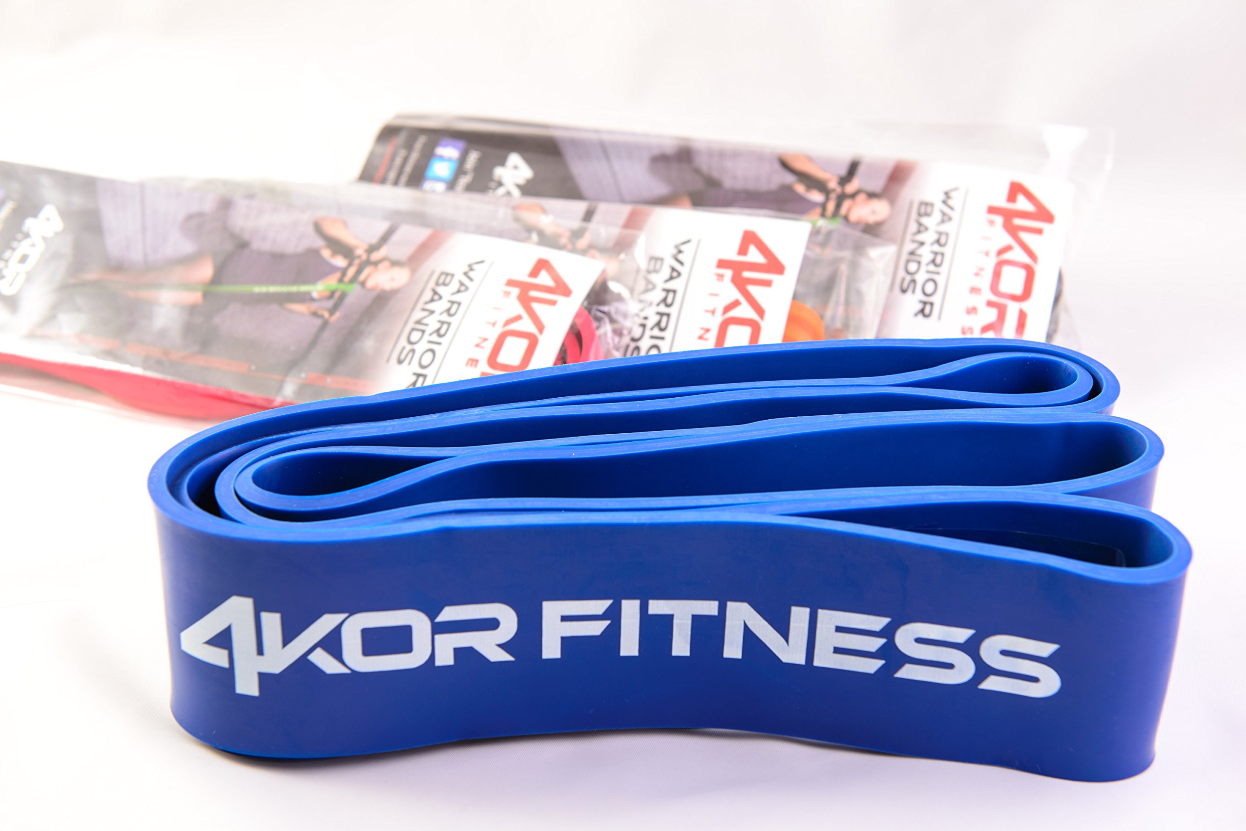 4KOR Fitness Banda de Asistencia para dominadas, Banda de Resistencia Resistente de 41 Pulgadas (de 5 a 175 Libras), Banda única o Juego