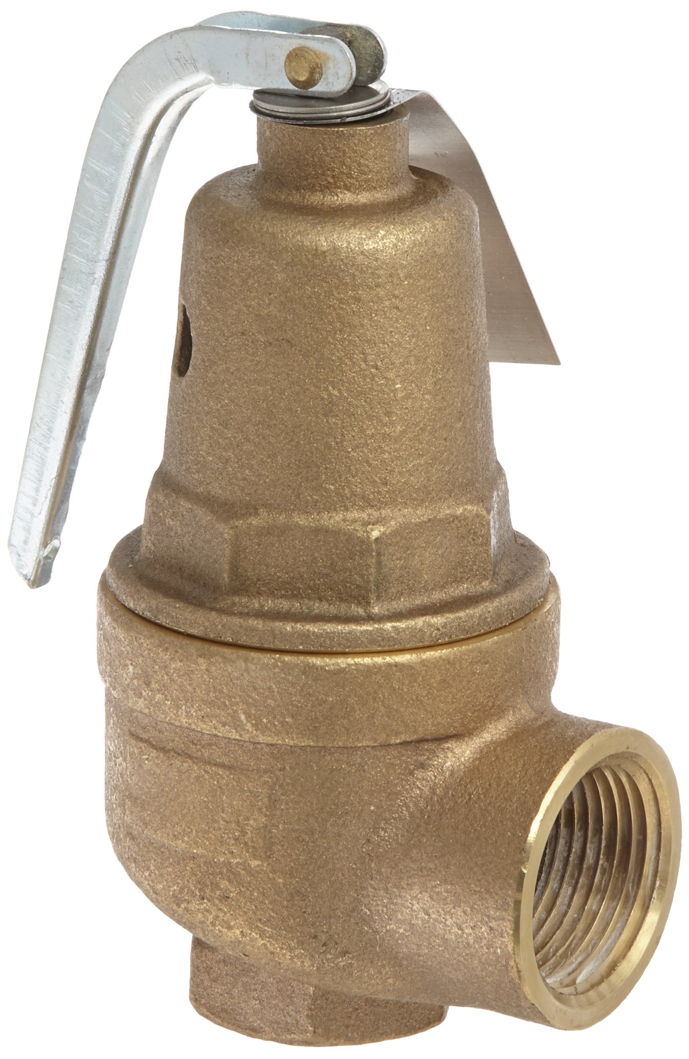 Apollo Valve 10-600 Series Bronze Safety Relief Valve, ASME Hot Water, 150 psi Set Pressure, 3/4