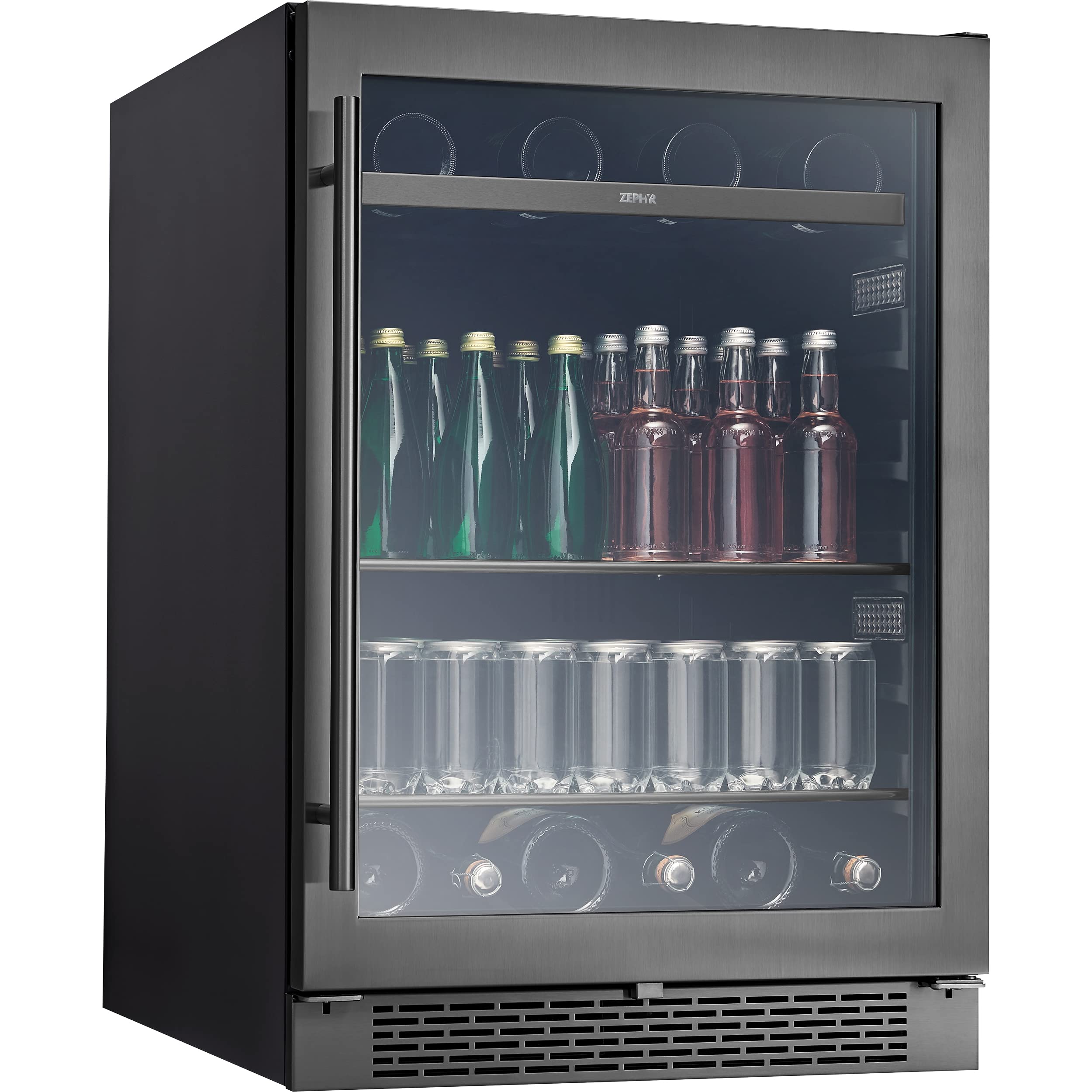 Buy Zephyr 24" Wine Fridge & Beverage Refrigerator Single Zone Under Counter Mini Wine Cooler