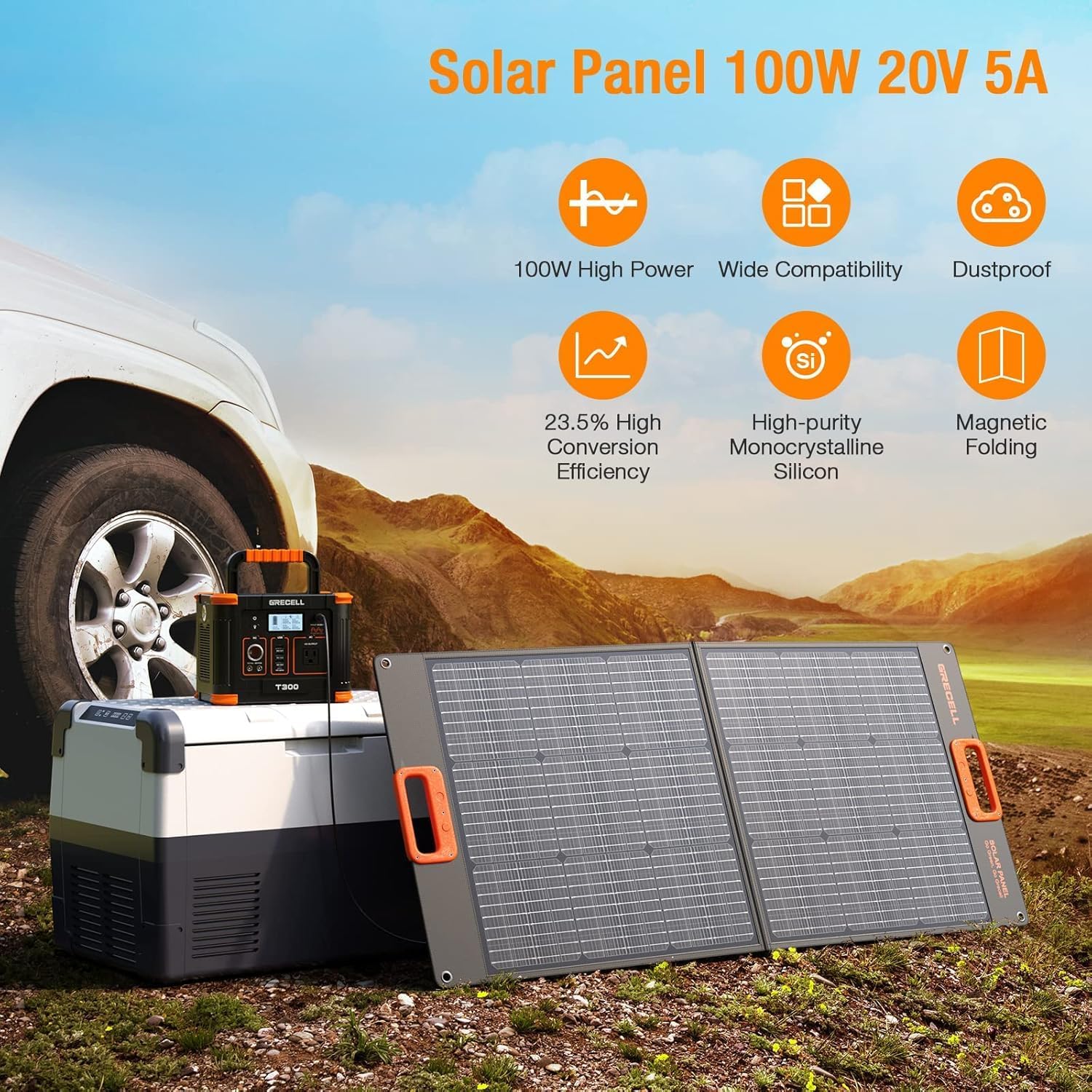 GRECELL 500W Portable Power Station with 100W Solar Liberia Ubuy