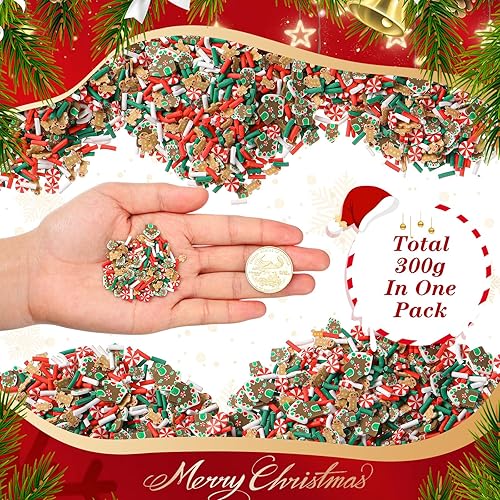 Miniatura 2 de Tigeen Gránulos falsos de Pascua de 10.58 oz de arcilla polimérica, chispas de polímero de arcilla suave, mezclas de Pascua, suministros para hacer