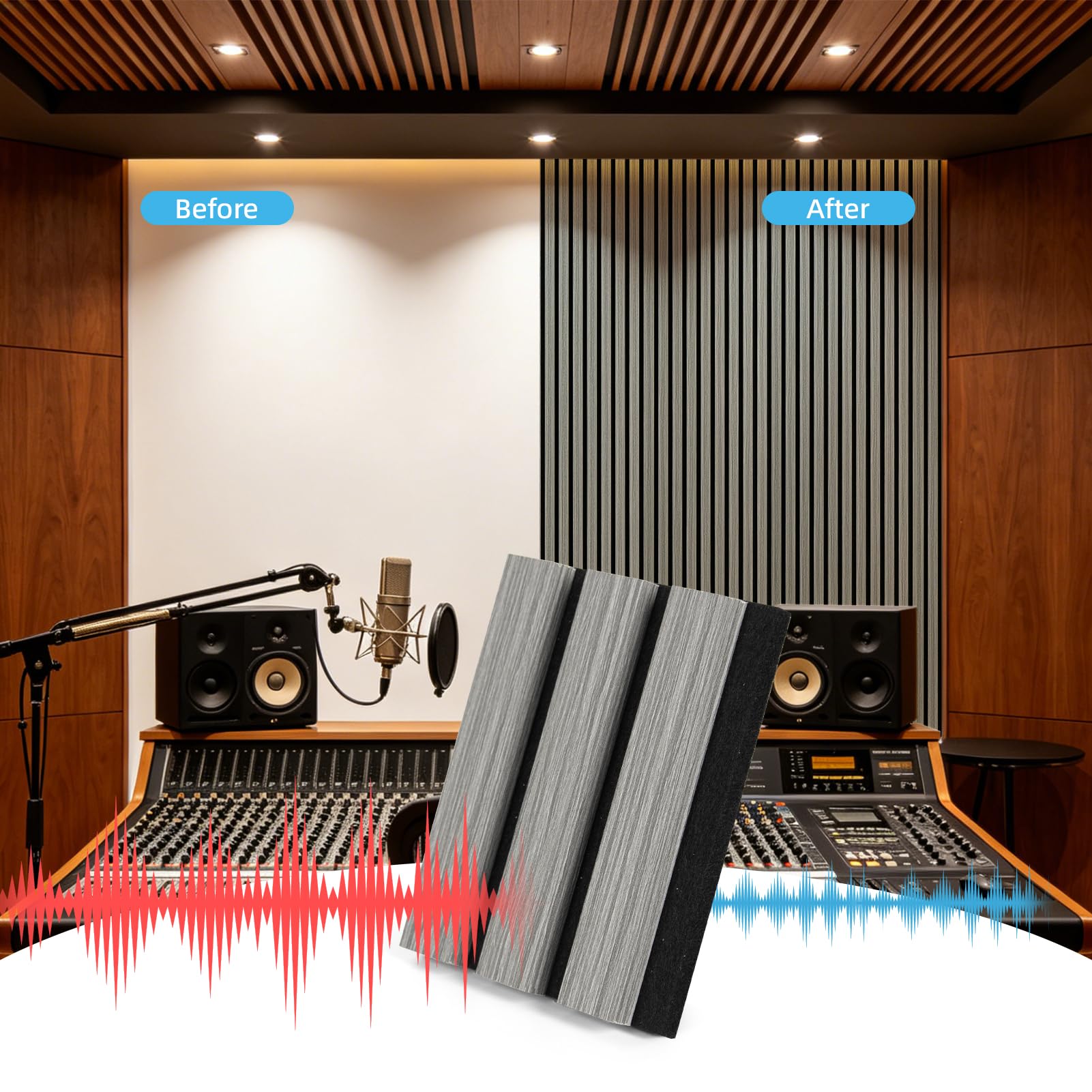 Art3d 2 pièces Panneaux acoustiques pliables