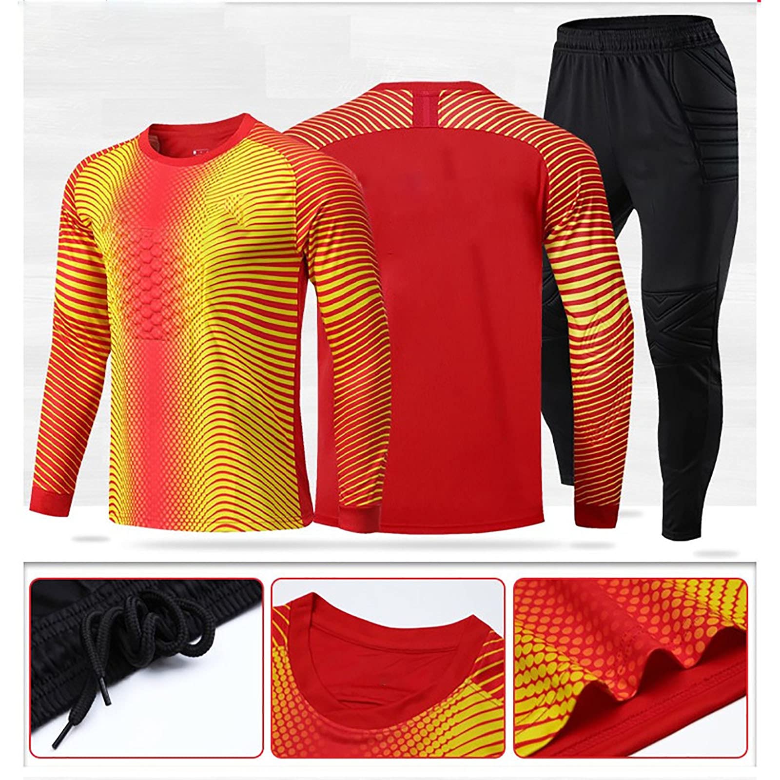 Tute da Magliette da Portiere da Calcio per Adulti, Kit di Abbigliamento Sportivo da Allenamento per Studenti, Maglia da Portiere da Uomo all'aperto