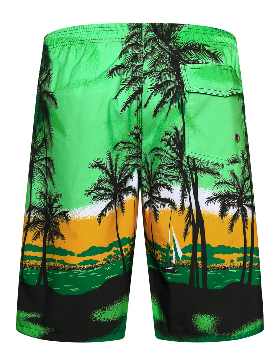 APTRO Costumi Pantaloncini da Bagno Uomo Mare Surf Piscina Stampa Hawaiana Estiva Grande Asciugatura Rapida con Fodera in Rete