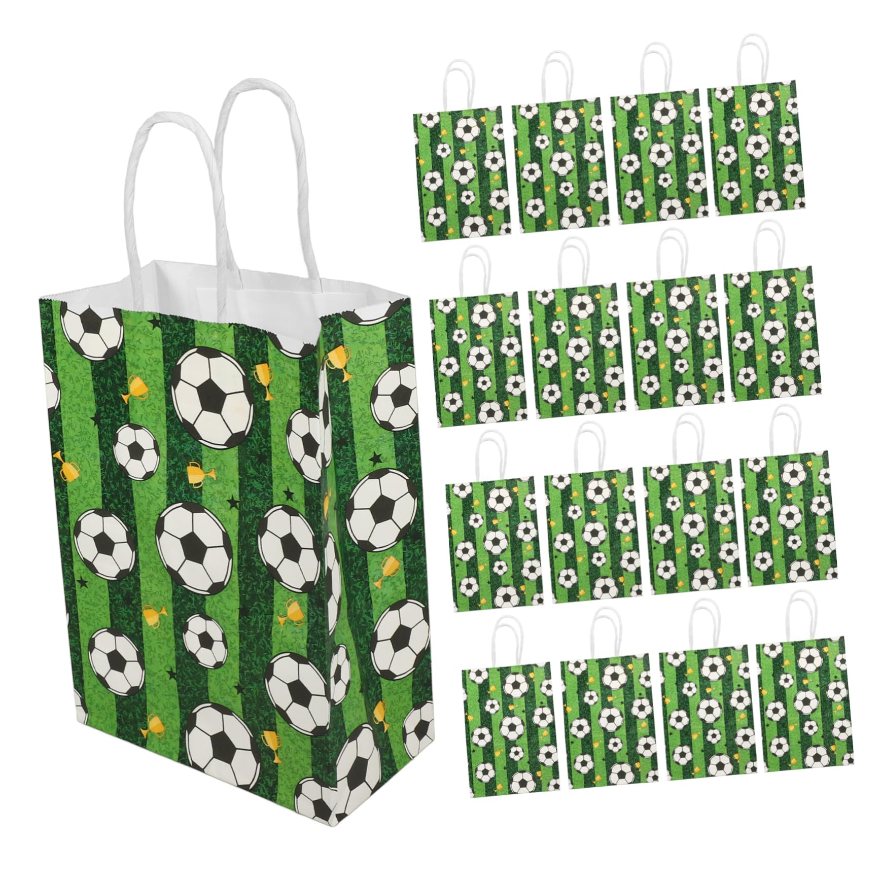 SHINEOFI 96stücke Fußball Party Geschenktüten Kraftpapier Handliche Geschenkverpackung Für Kindergeburtstage Sportveranstaltungen Und Feiertage Und Leicht Für Und Mitgebsel