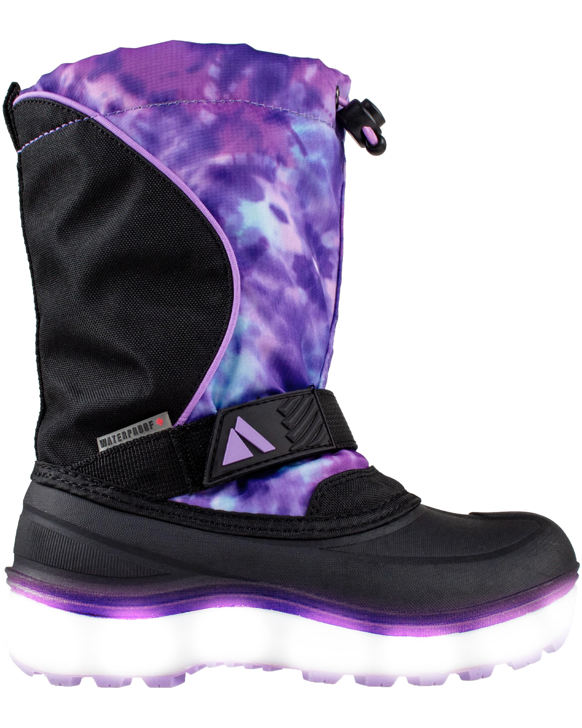 Absolute Nebula 4 Little Kid Light Up Snow Winter Boots, Warm, Insulated, Waterproof Shell