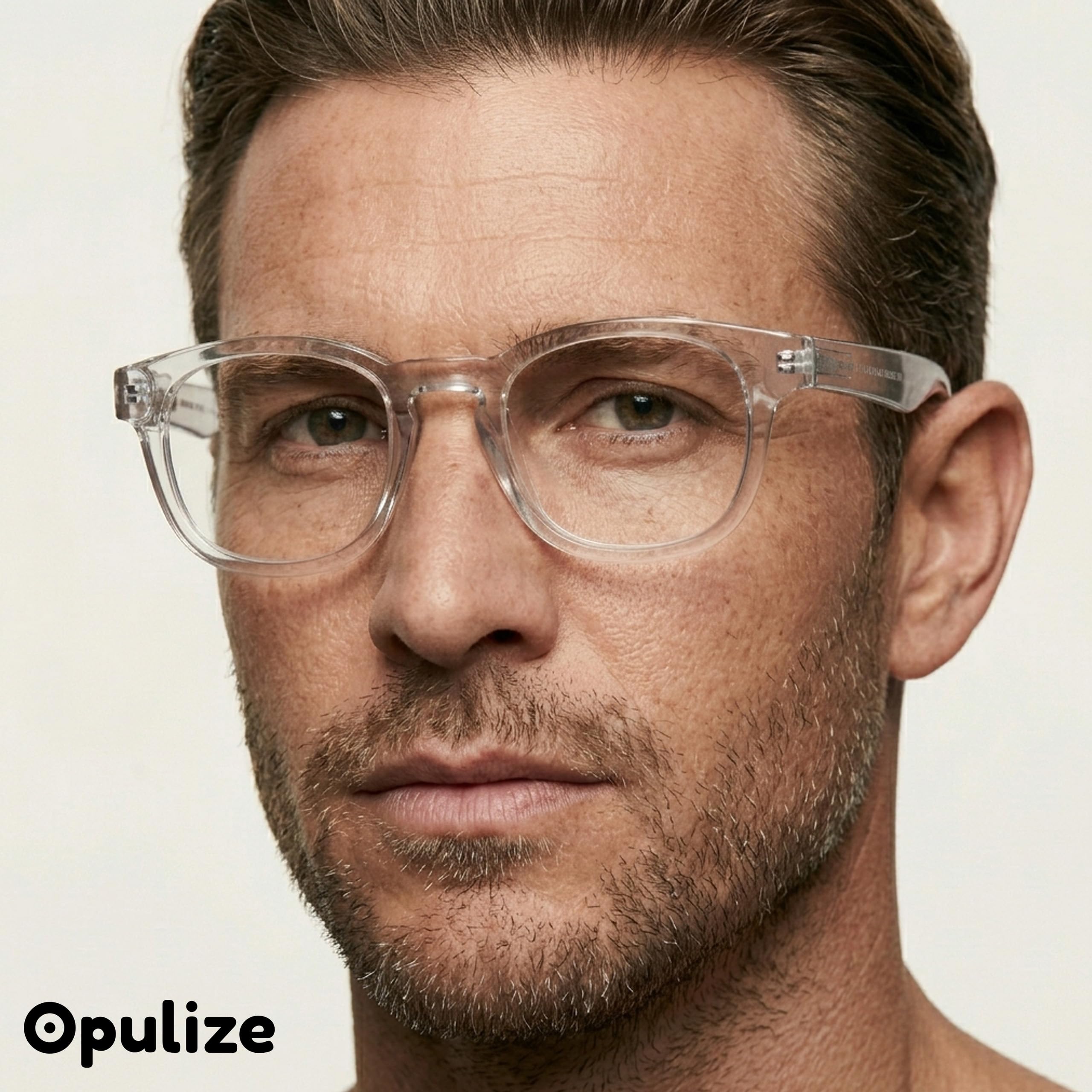 Opulize AWE - Lentes de lectura con bloqueo de luz azul para mujeres y hombres, retro, redondos, antirreflejos, con protección UV, transparentes +1.50