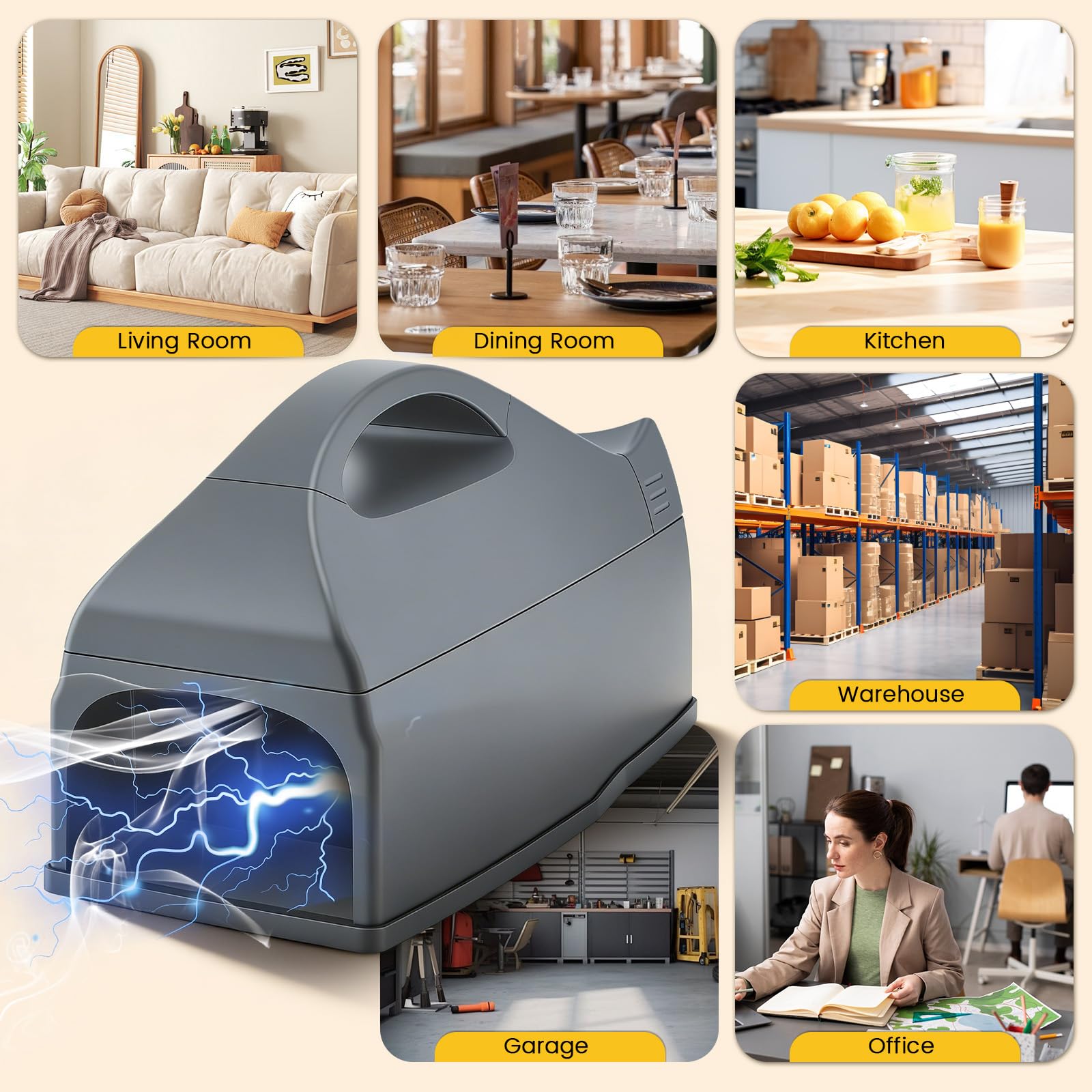 Piège à Rats Électrique Connecté WiFi – Alerte Instantanée sur Mobile, 700mA Haute Puissance, Autonomie 1 an, 45m Portée – pour Intérieur/Extérieur, Capture Rapide Souris et Rats