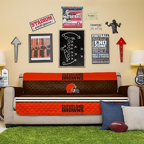 Miniatura 1 de Pegasus Brown Cleveland Browns Sofa Protector