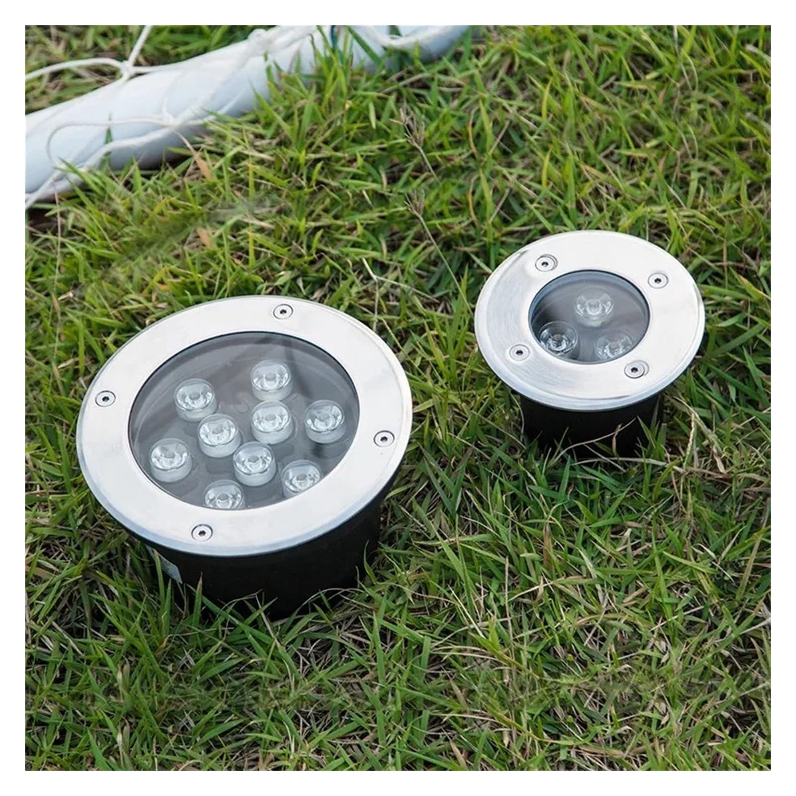 Światła Zewnętrzne Słupek Ogrodowy 36W LED Zewnętrzna, Parterowa Podłoga Ogrodowa Podziemna Lampa Wkopana Punktowe Światło Krajobrazu(Cold White)
