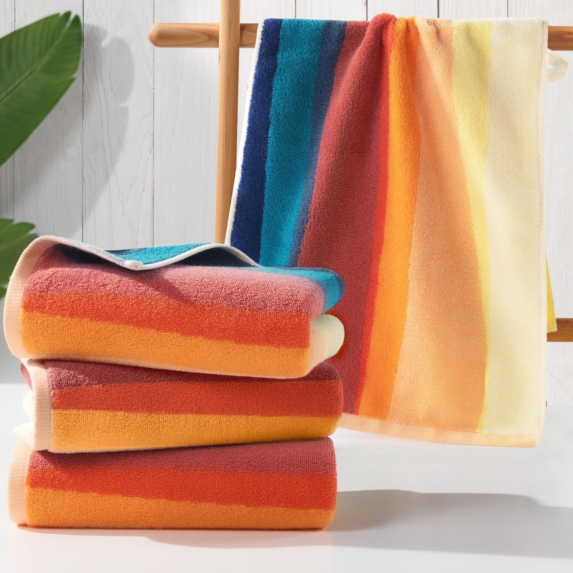 Colorful Hand Towels for Bathroom (4PC, 16