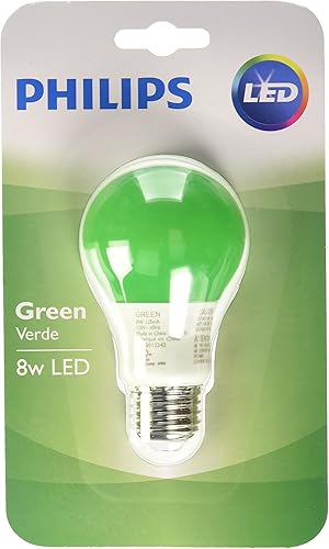 Philips Bombilla LED de base media A19 equivalente a 60 vatios equivalente a 8 vatios