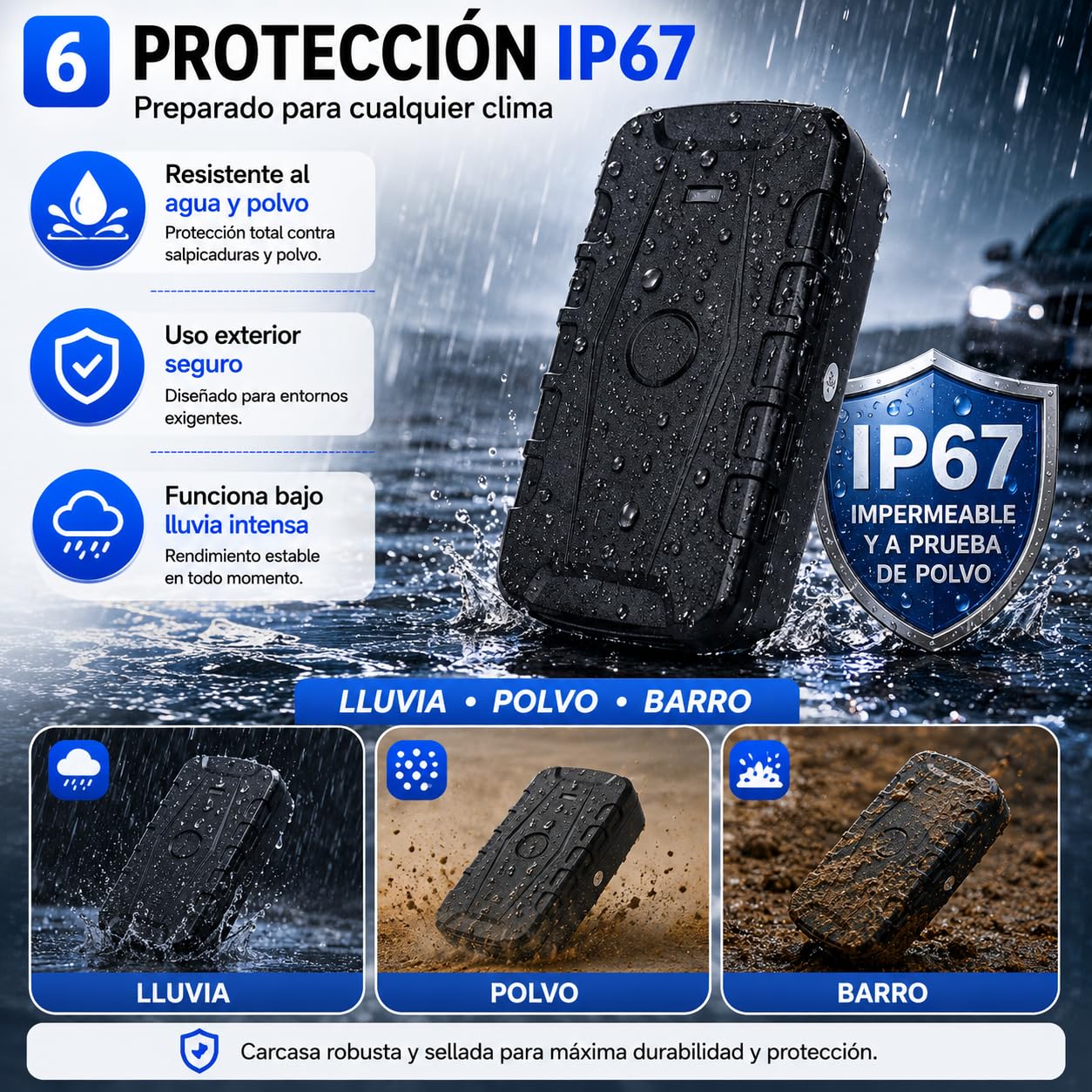 Winnes TK918 4G GPS Tracker para coche GPS Tracker sin suscripción, localización en tiempo real, batería de 20000 mAh, tiempo de espera de 240 días con imán fuerte, ubicación por SMS/APP/Web, requiere