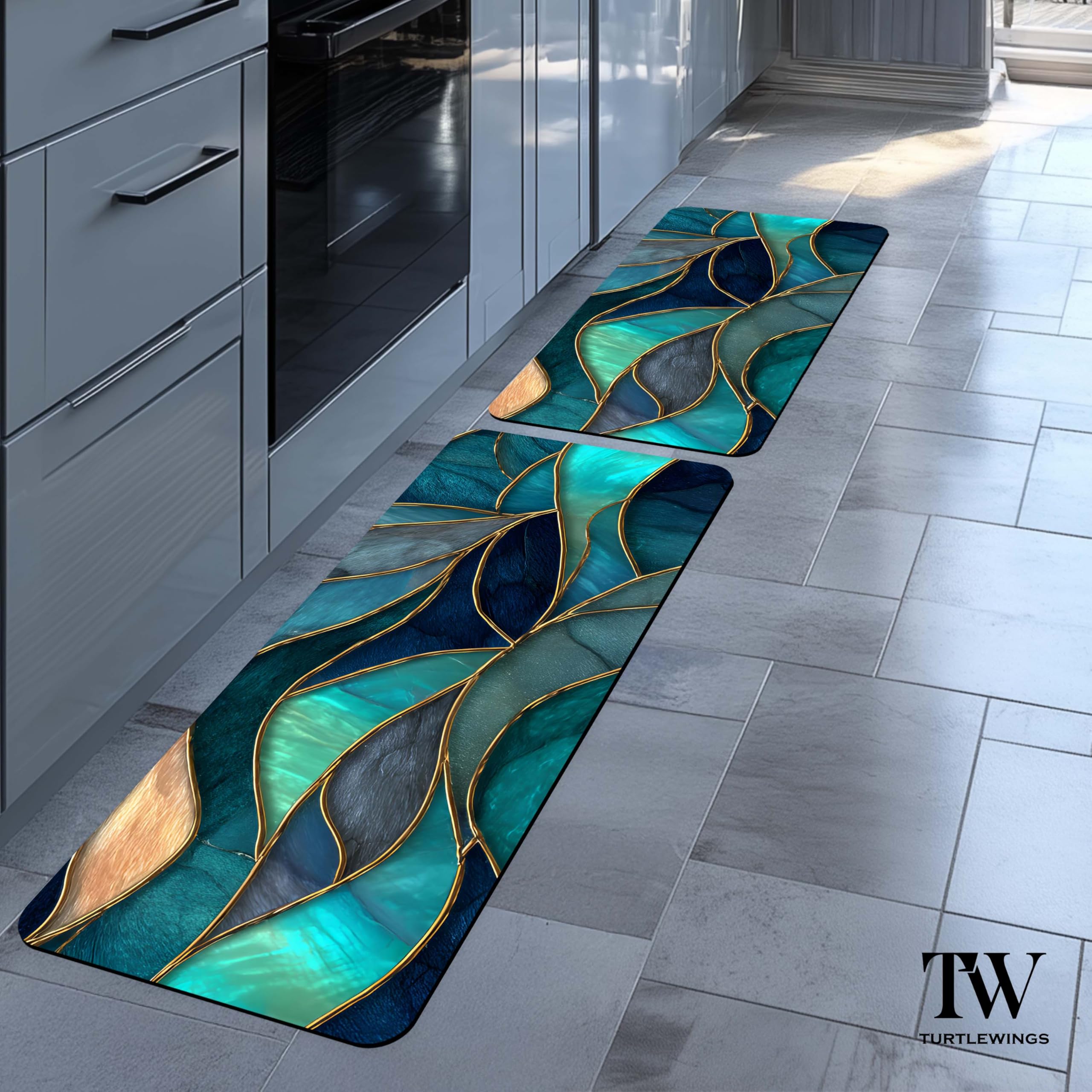 TURTLEWINGS Kitchen Floor Mats - Absorbent & Non-Slip -7 TURTLEWINGS Kitchen Floor Mats - Absorbent & Non-Slip -7
