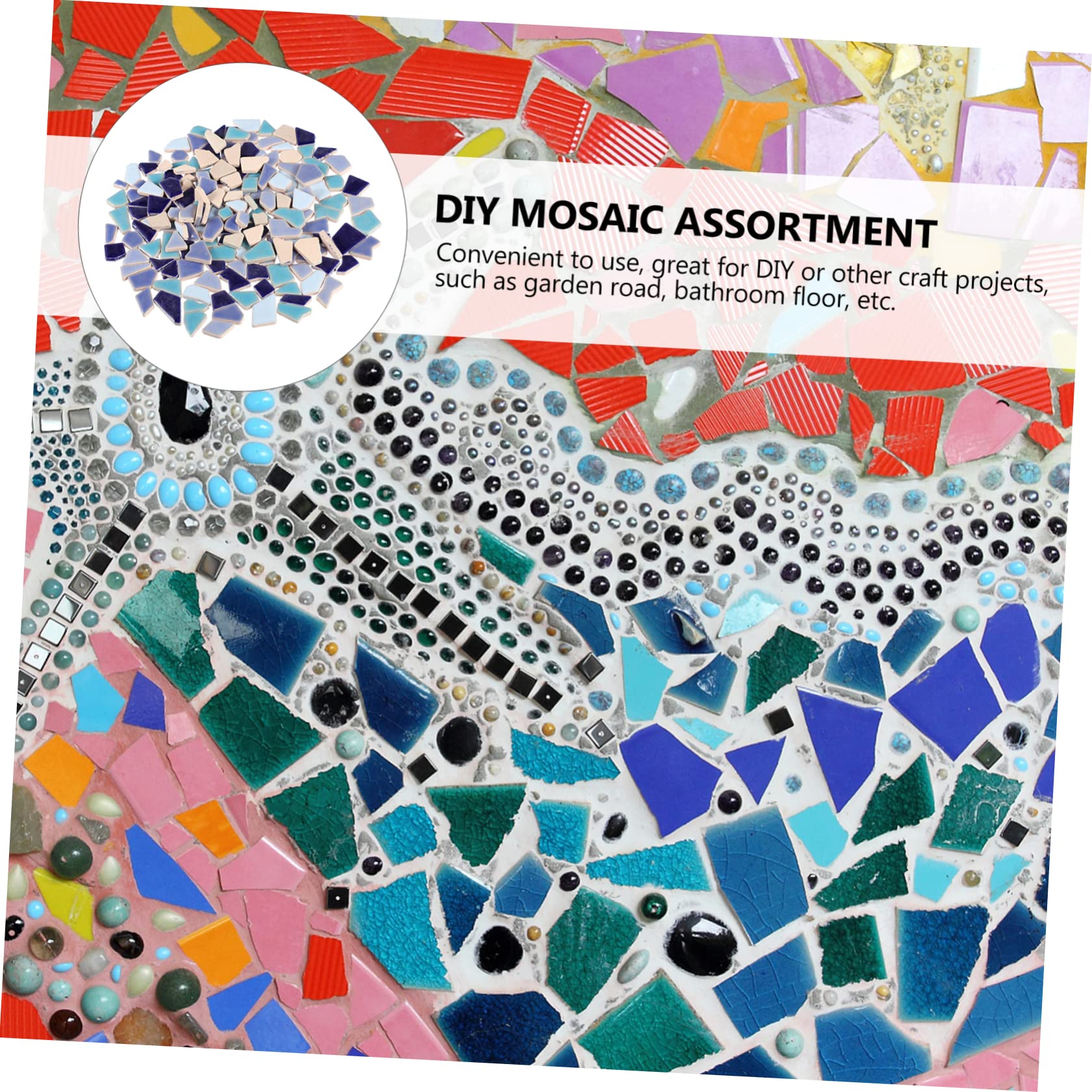 DOITOOL Tesselles Céramique Irrégulières Pour Diy Matériaux