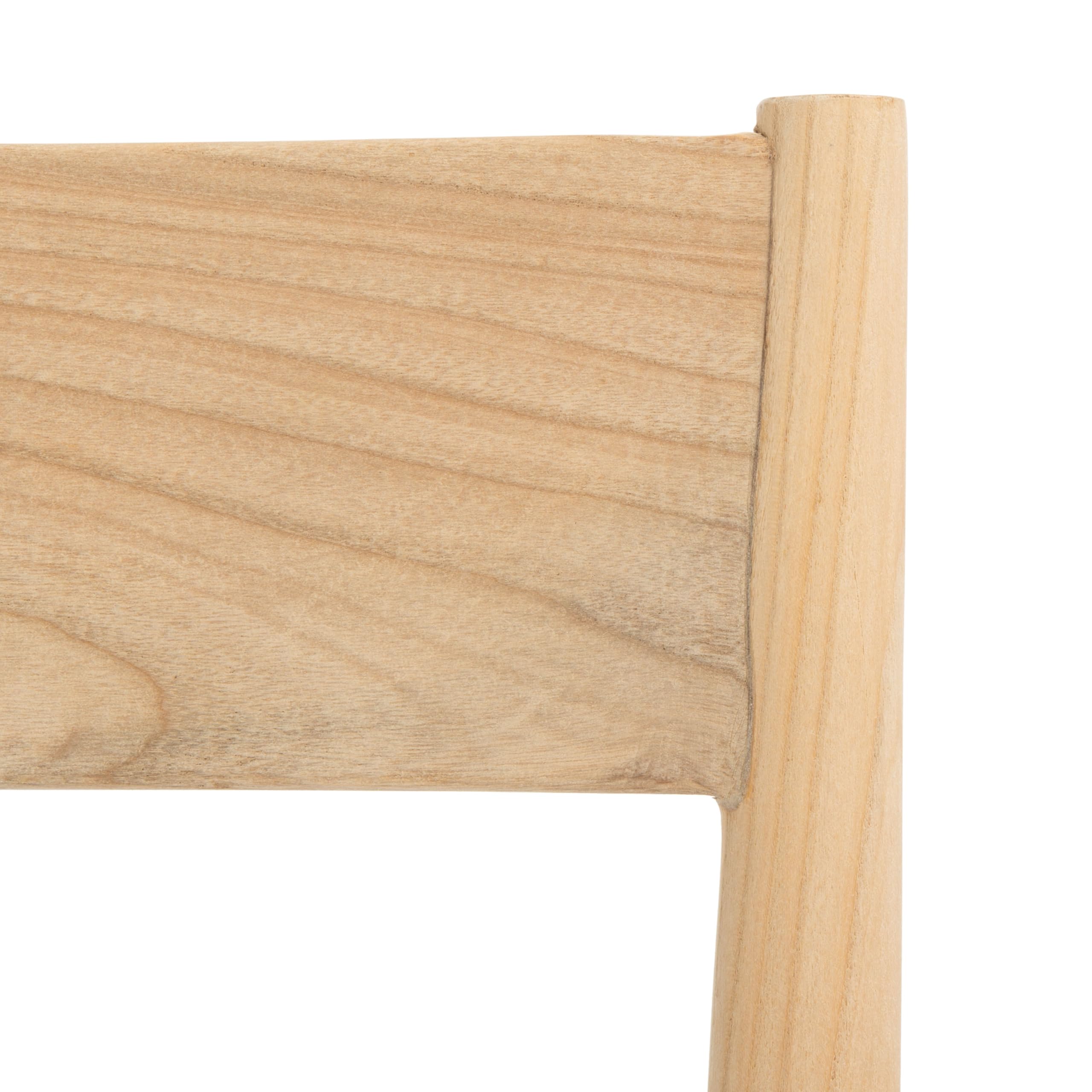 Home Collection Pranit - Silla de comedor (18.0 in), diseño de madera, color coñac y natural 6