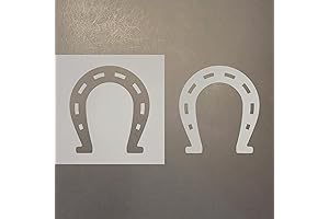 Horse Shoe 2 Reusable Mylar Stencil: Crafting with Precision
