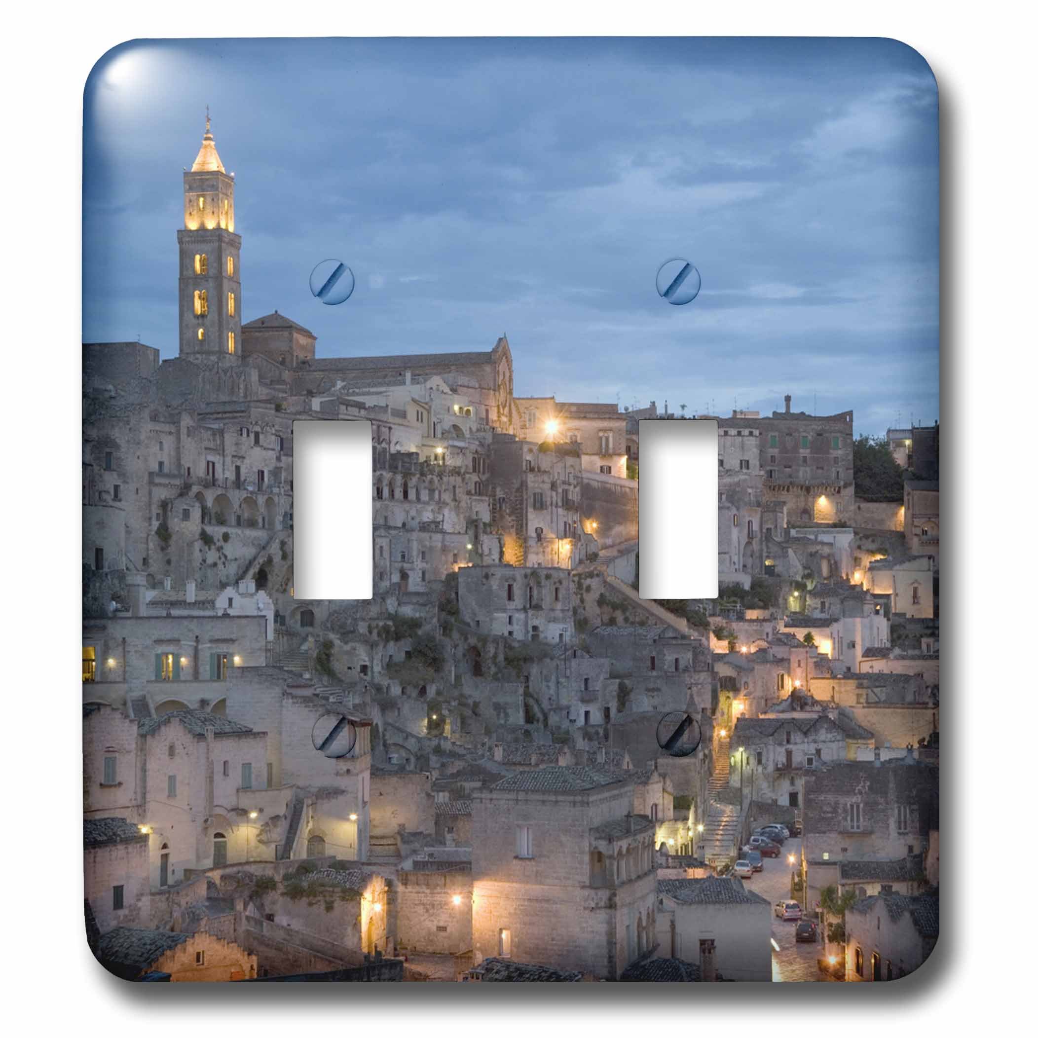 Double interrupteur à bascule Duomo de Matera 3dRose lsp_82105_2